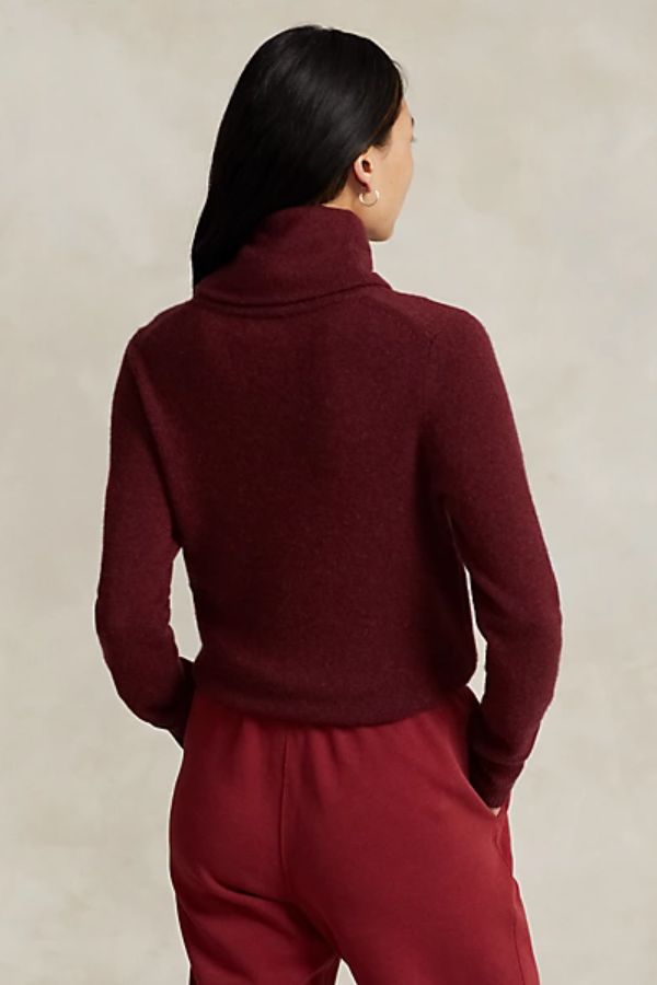 Soft Cashmere Turtleneck Sweater.