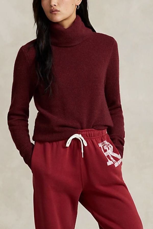 Soft Cashmere Turtleneck Sweater.