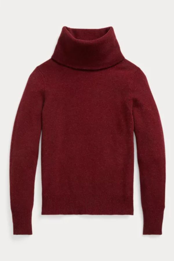 Soft Cashmere Turtleneck Sweater.