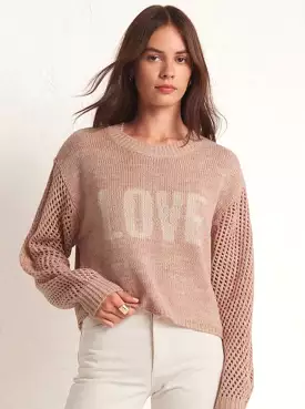 Soft Pink Blush Love Sweater