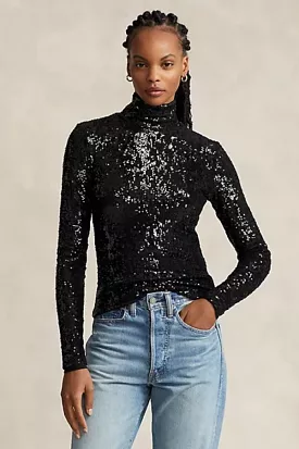 Sparkly Turtleneck Shirt