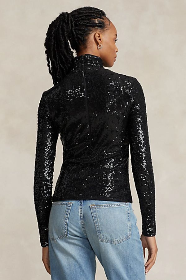 Sparkly Turtleneck Shirt