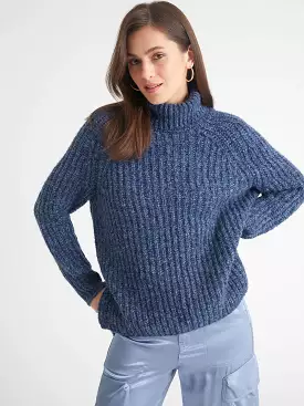 Stella Shaker Turtleneck Sweater - indigo | Shop now at discounted prices