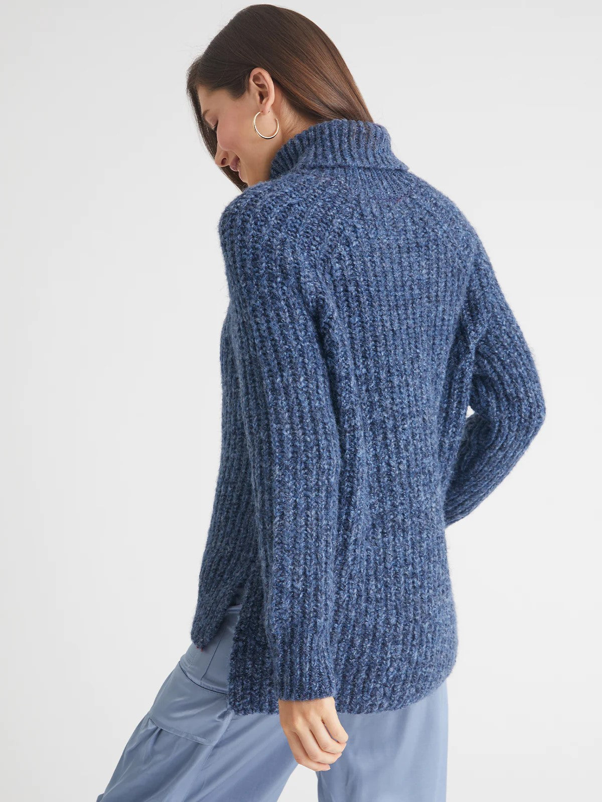 Stella Shaker Turtleneck Sweater - indigo | Shop now at discounted prices