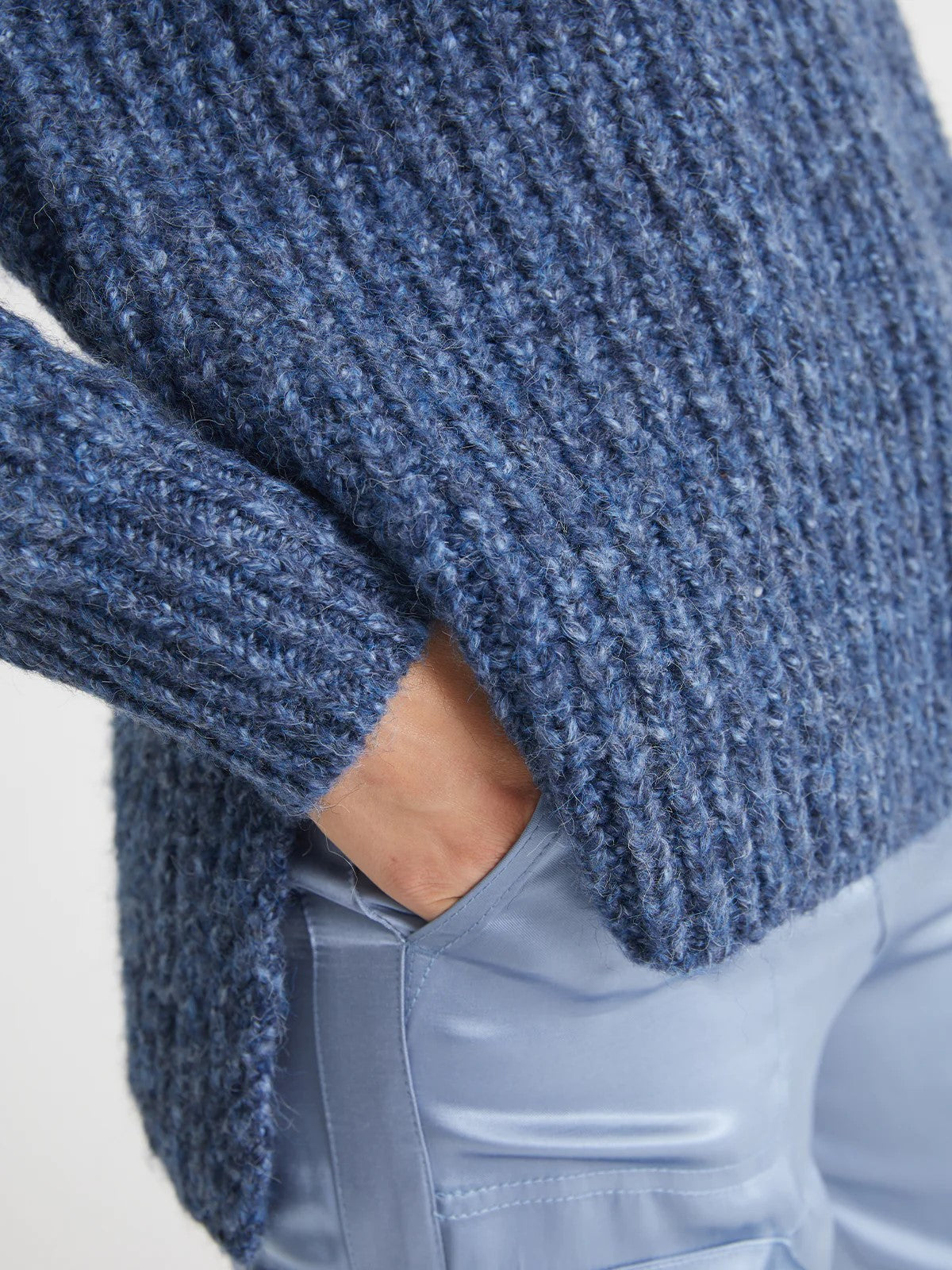 Stella Shaker Turtleneck Sweater - indigo | Shop now at discounted prices