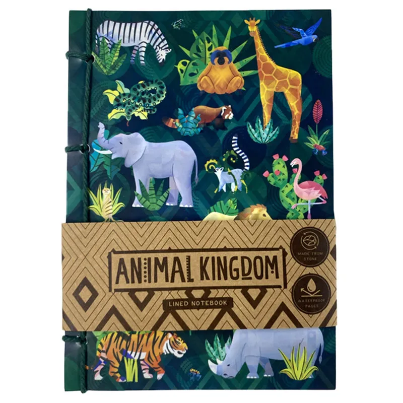 Stone Paper A5 Lined Notebook - Animal Kingdom MEMO101