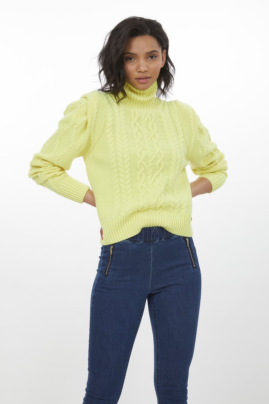 Sunflower Cable Sweater