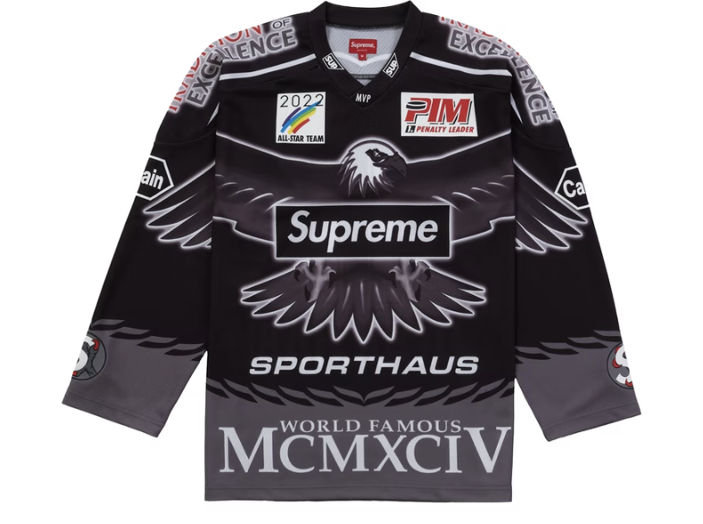 Supreme Eagle Moto Jersey Black - Shop Now!