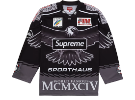 Supreme Eagle Moto Jersey Black - Shop Now!