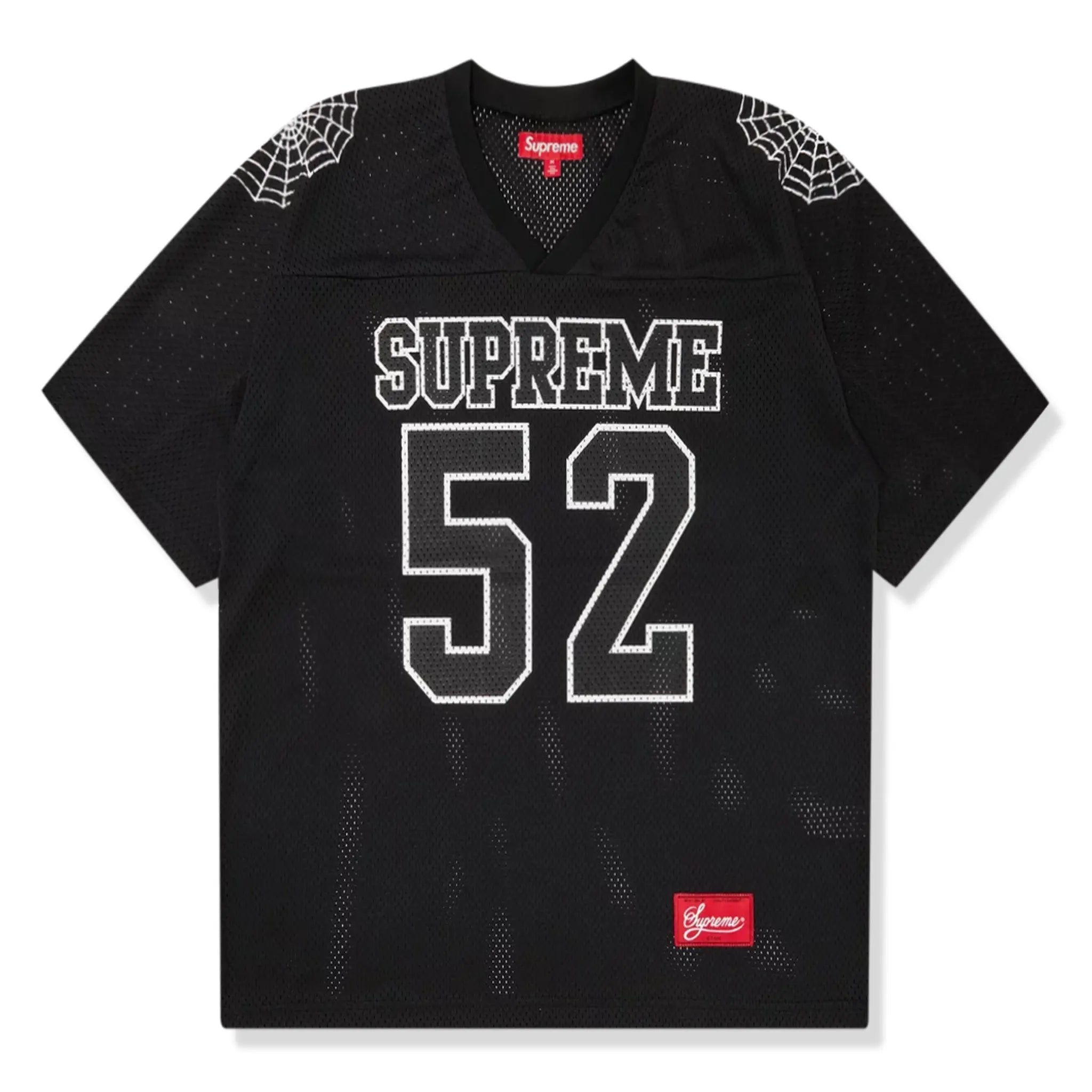 Supreme Spiderweb Black Soccer Jersey