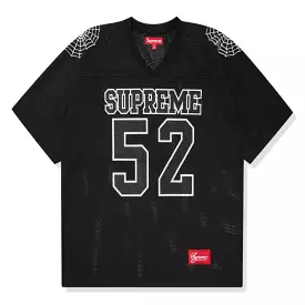 Supreme Spiderweb Black Soccer Jersey