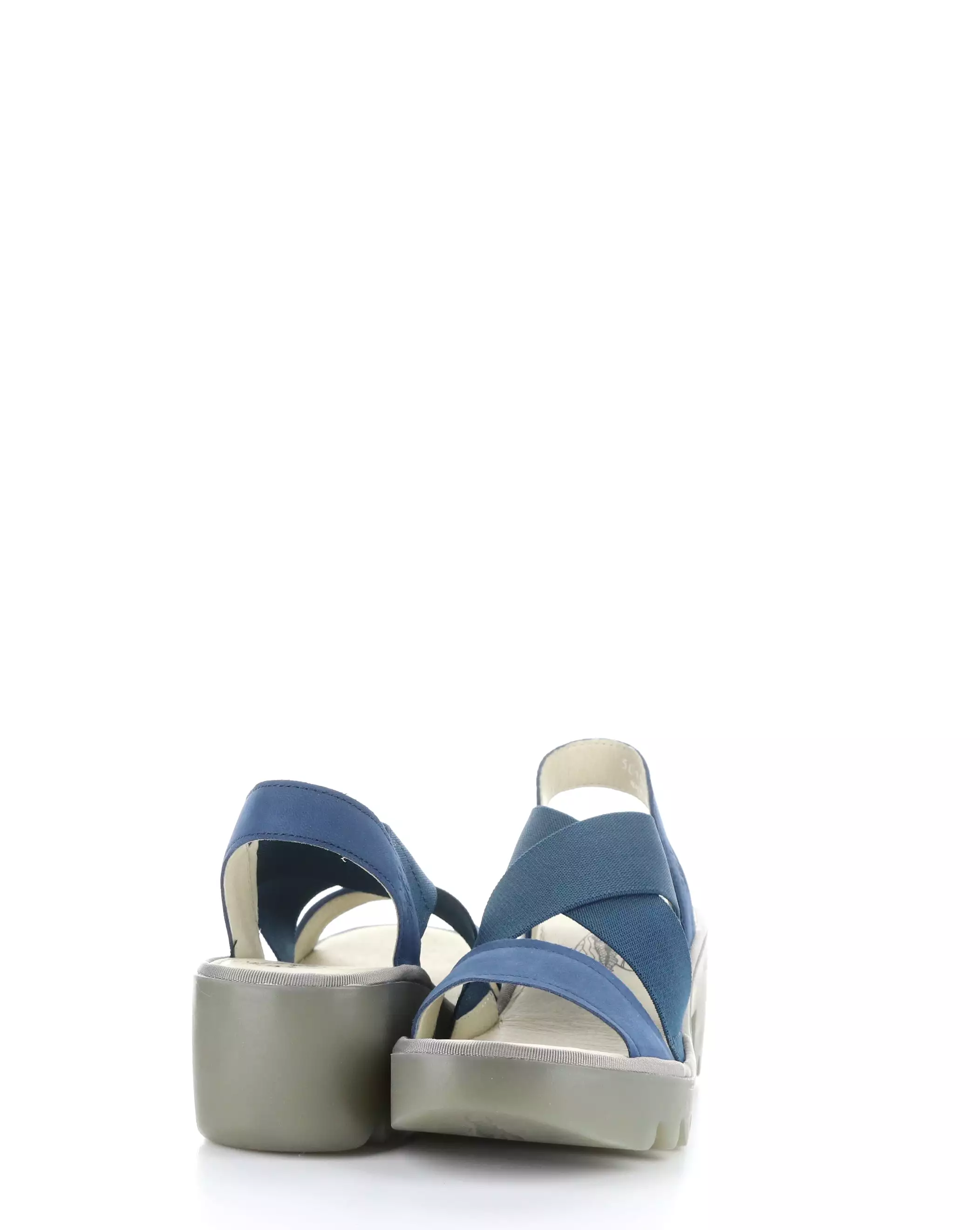 TAJI502FLY 002 BLUE Sandals Round Toe