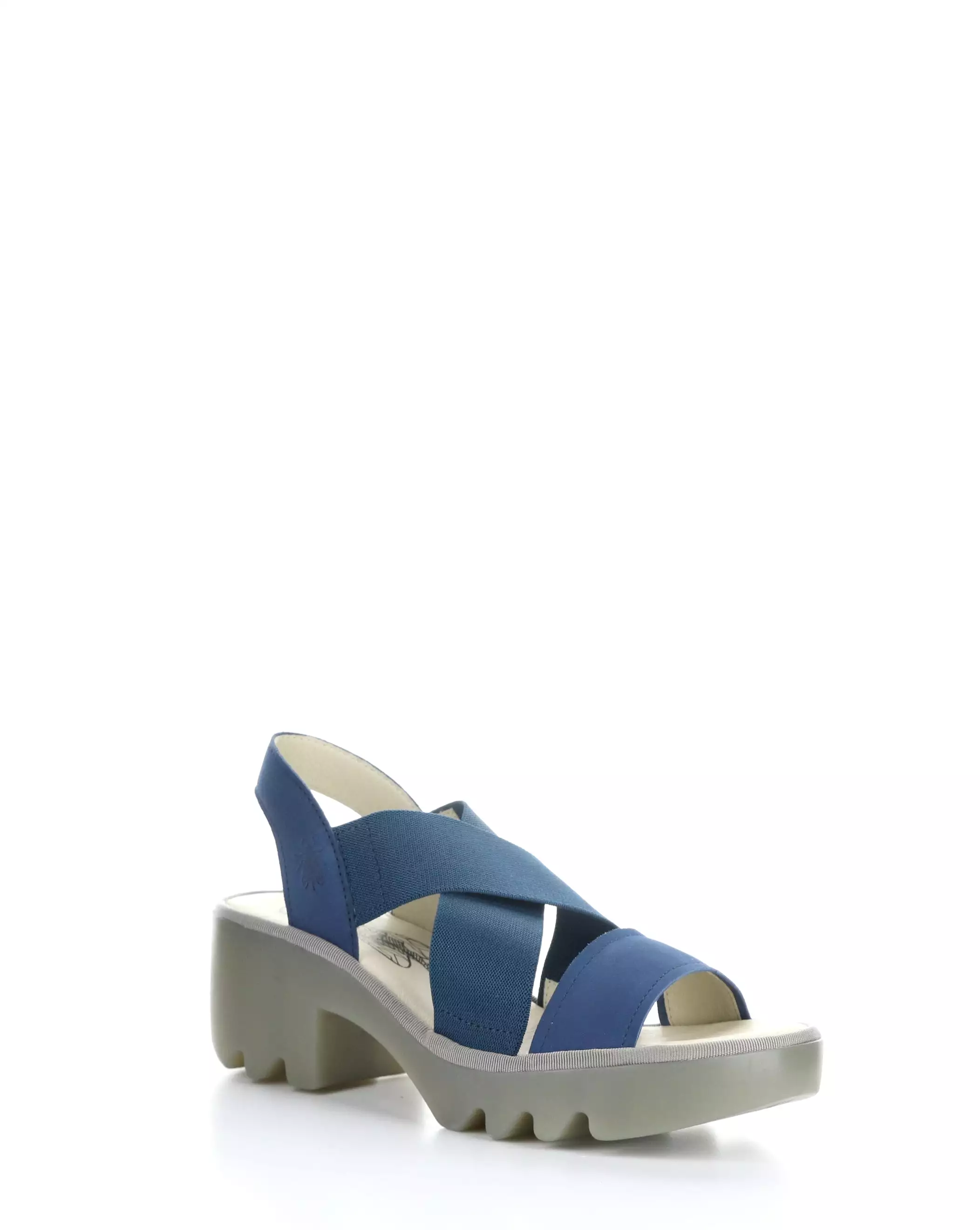 TAJI502FLY 002 BLUE Sandals Round Toe