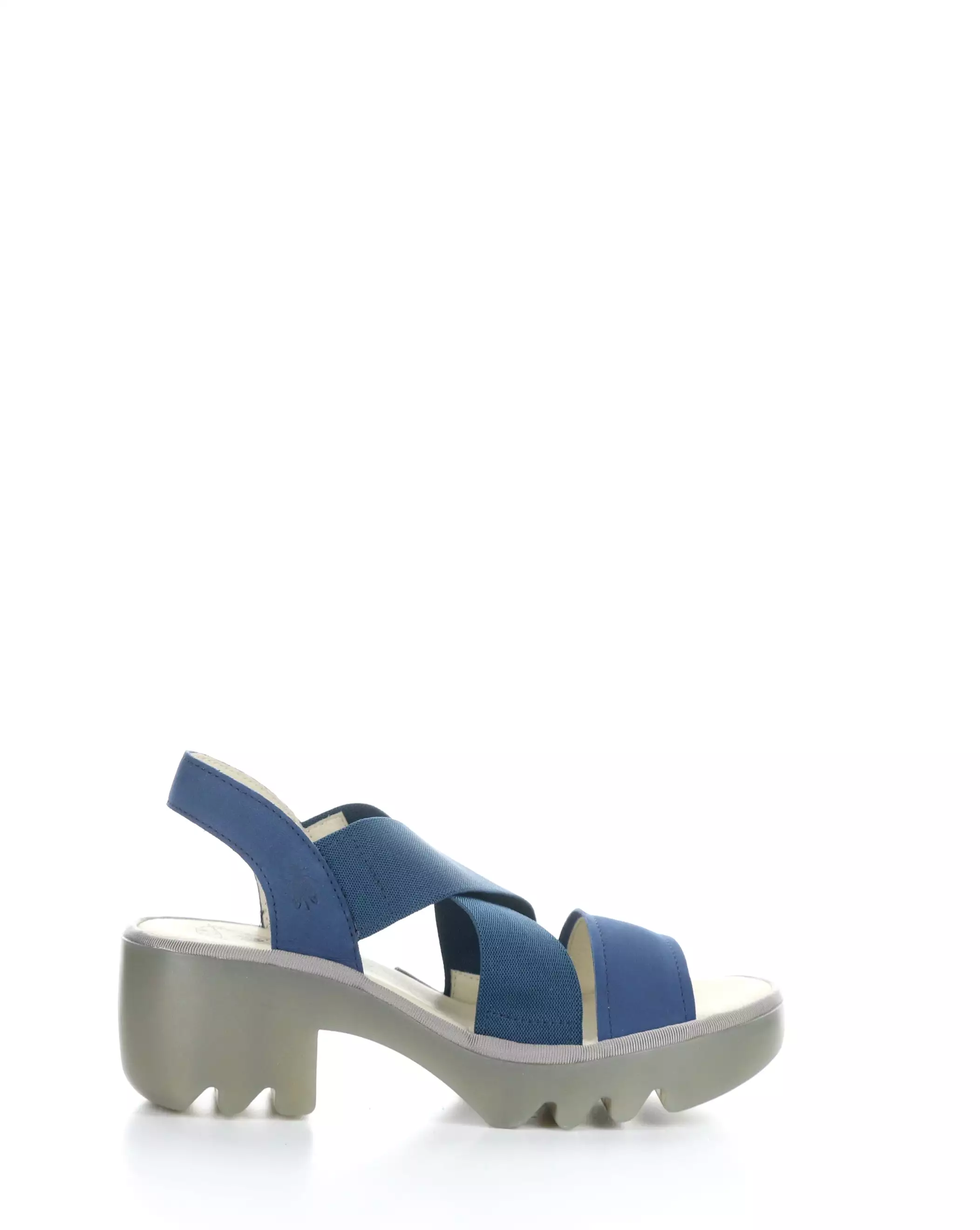 TAJI502FLY 002 BLUE Sandals Round Toe