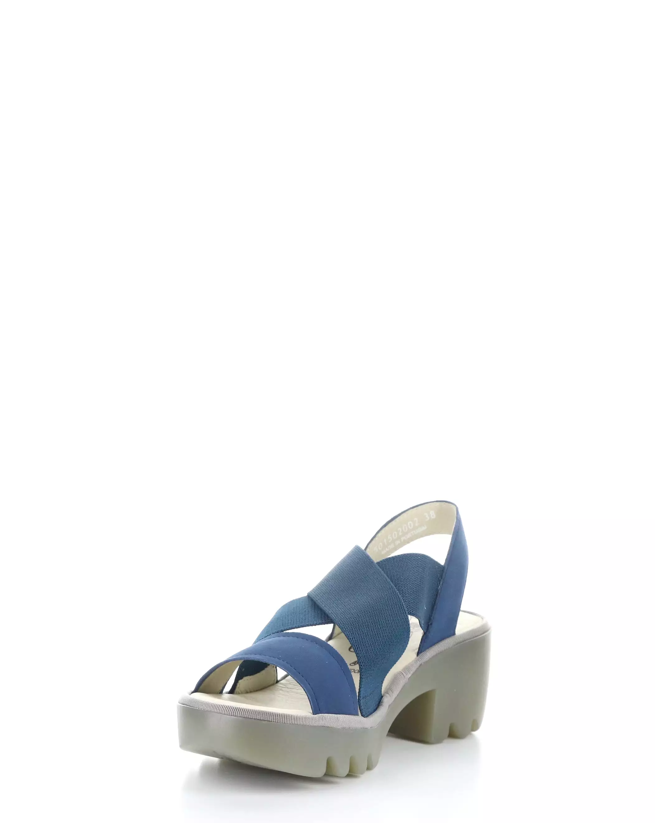 TAJI502FLY 002 BLUE Sandals Round Toe