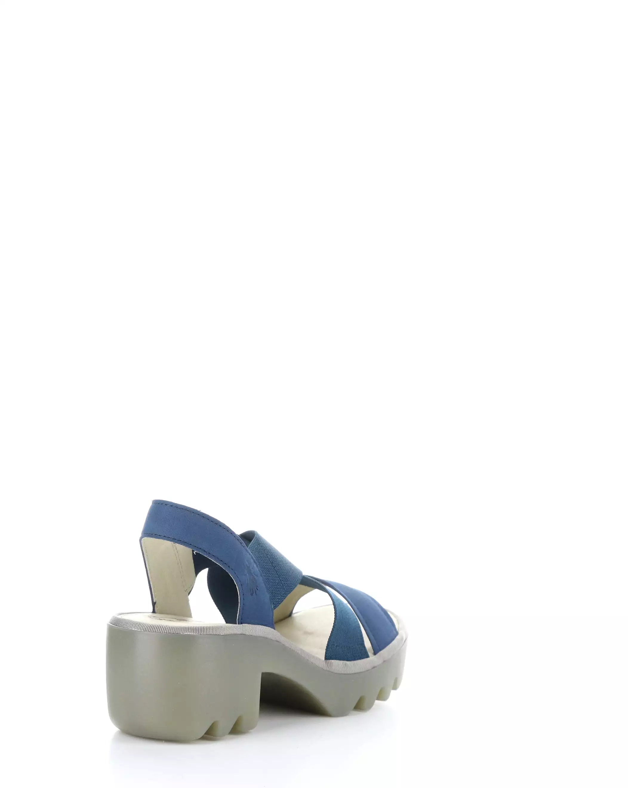 TAJI502FLY 002 BLUE Sandals Round Toe