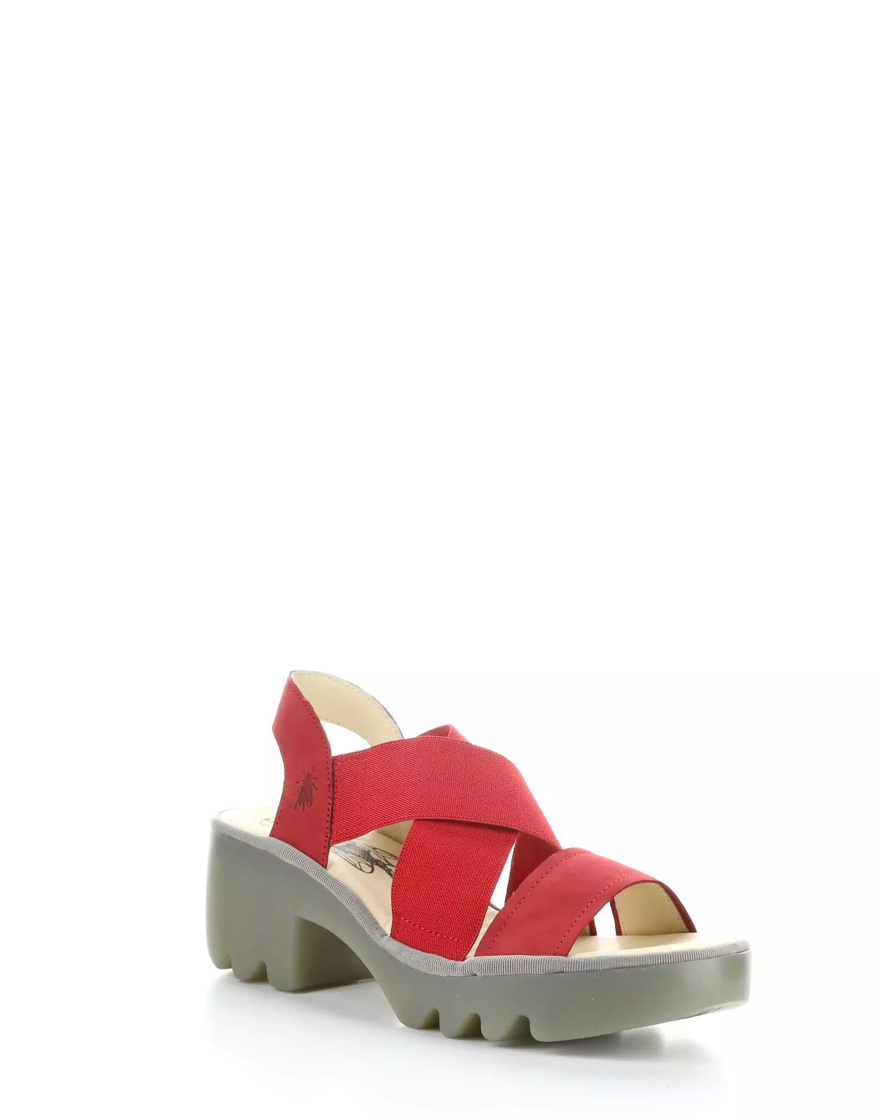 TAJI502FLY 005 Red Round Toe Sandals