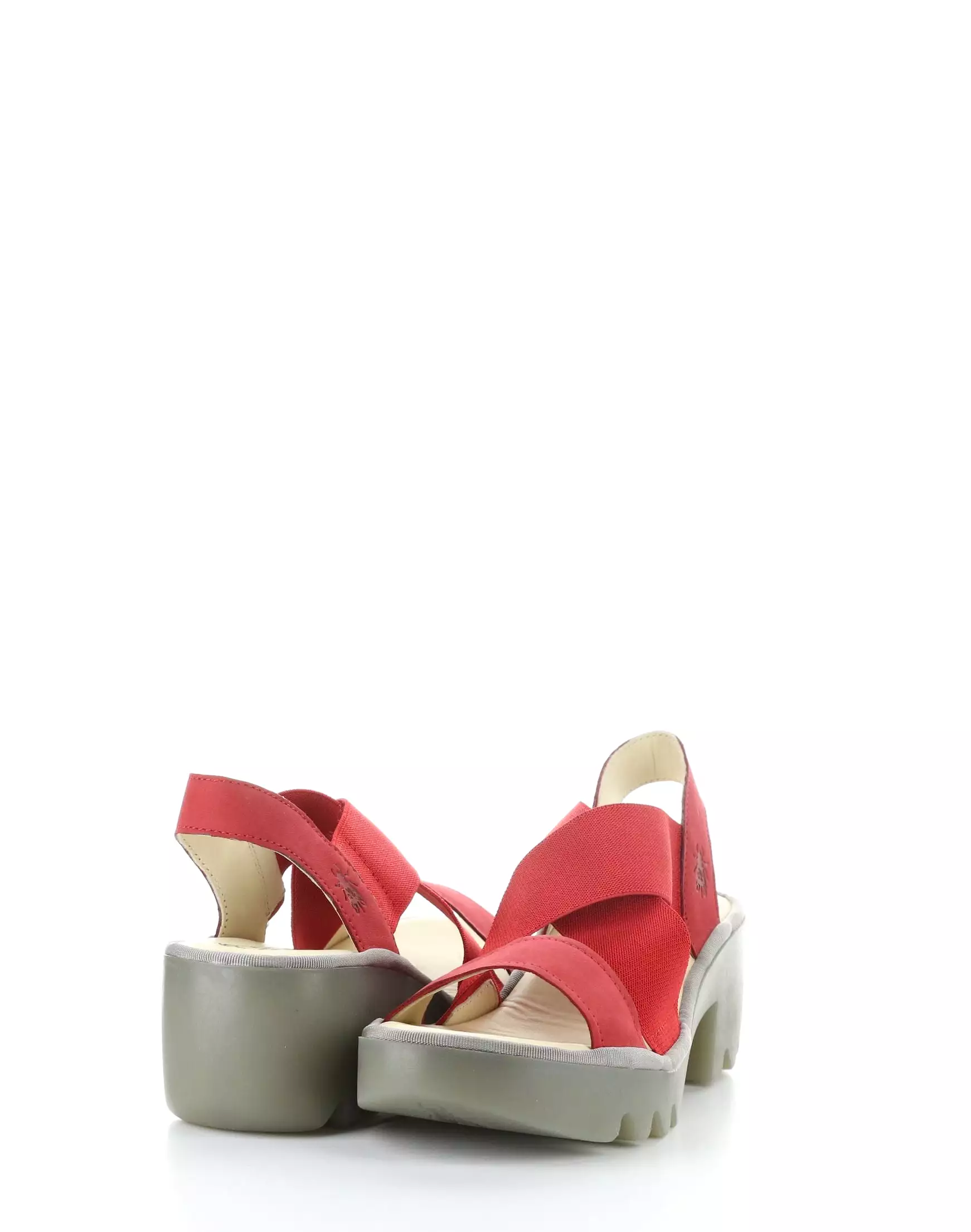 TAJI502FLY 005 Red Round Toe Sandals