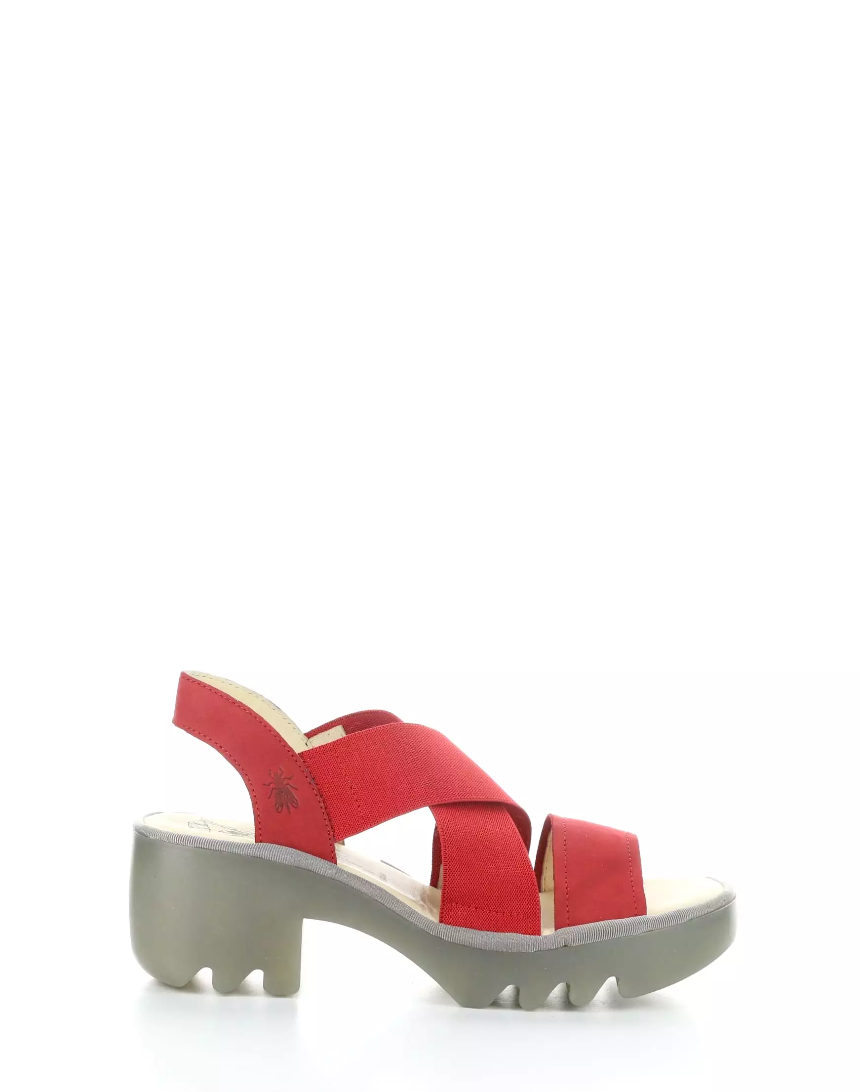 TAJI502FLY 005 Red Round Toe Sandals