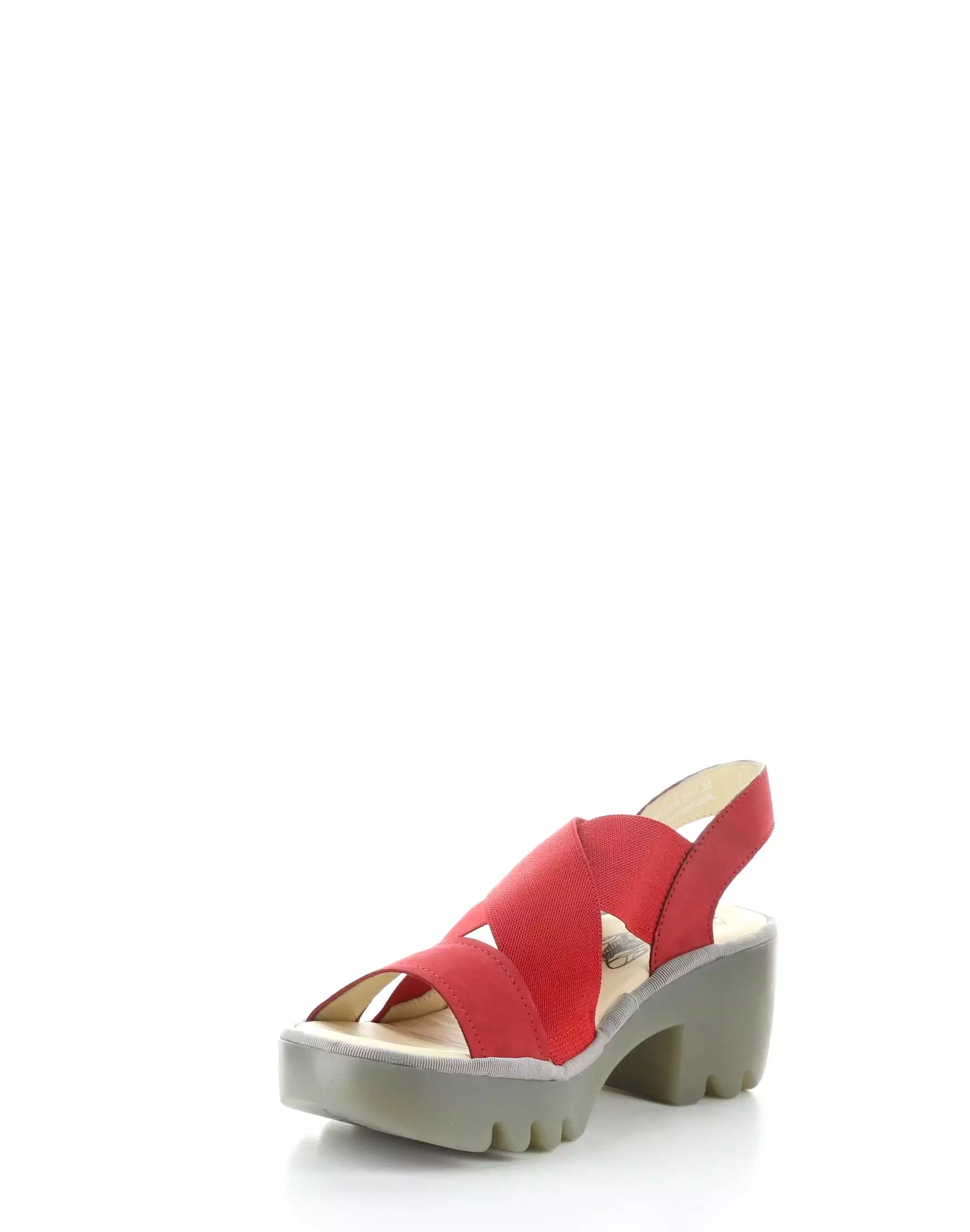 TAJI502FLY 005 Red Round Toe Sandals