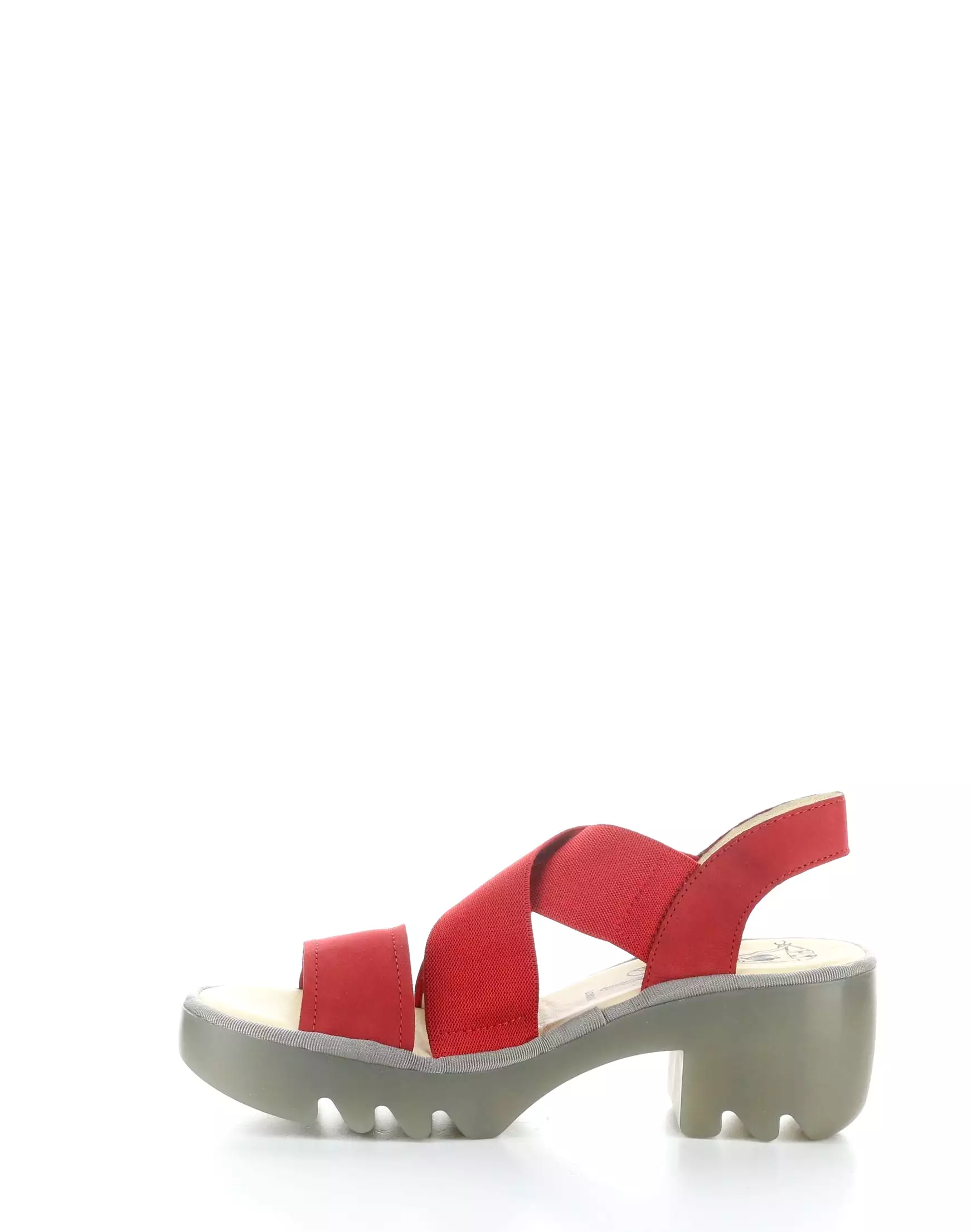 TAJI502FLY 005 Red Round Toe Sandals