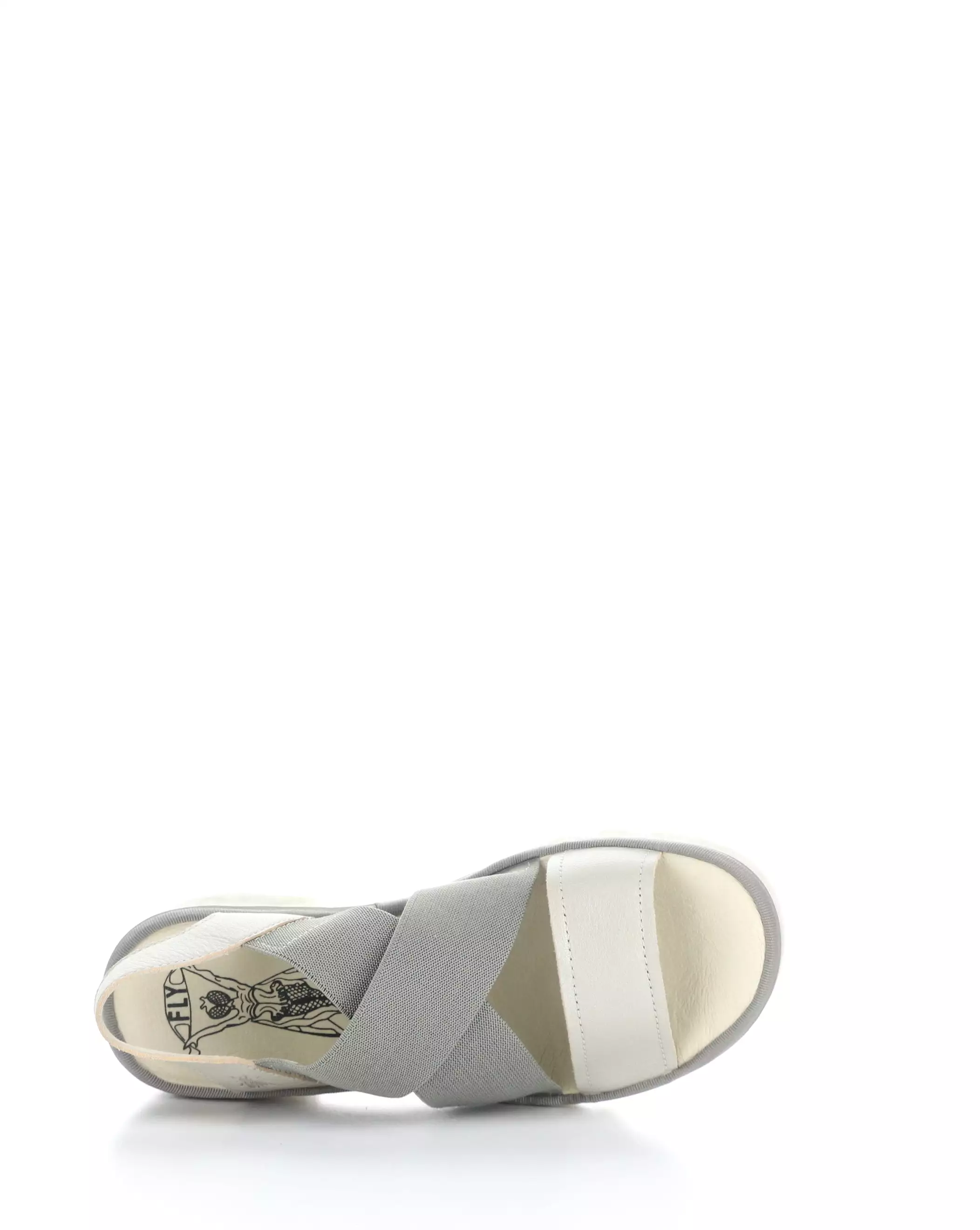 TAJI502FLY silver sandals with round toe