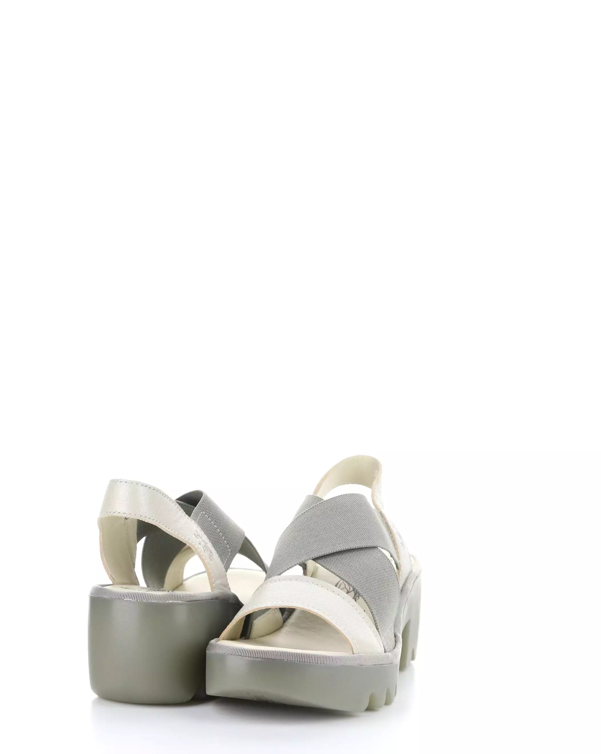 TAJI502FLY silver sandals with round toe