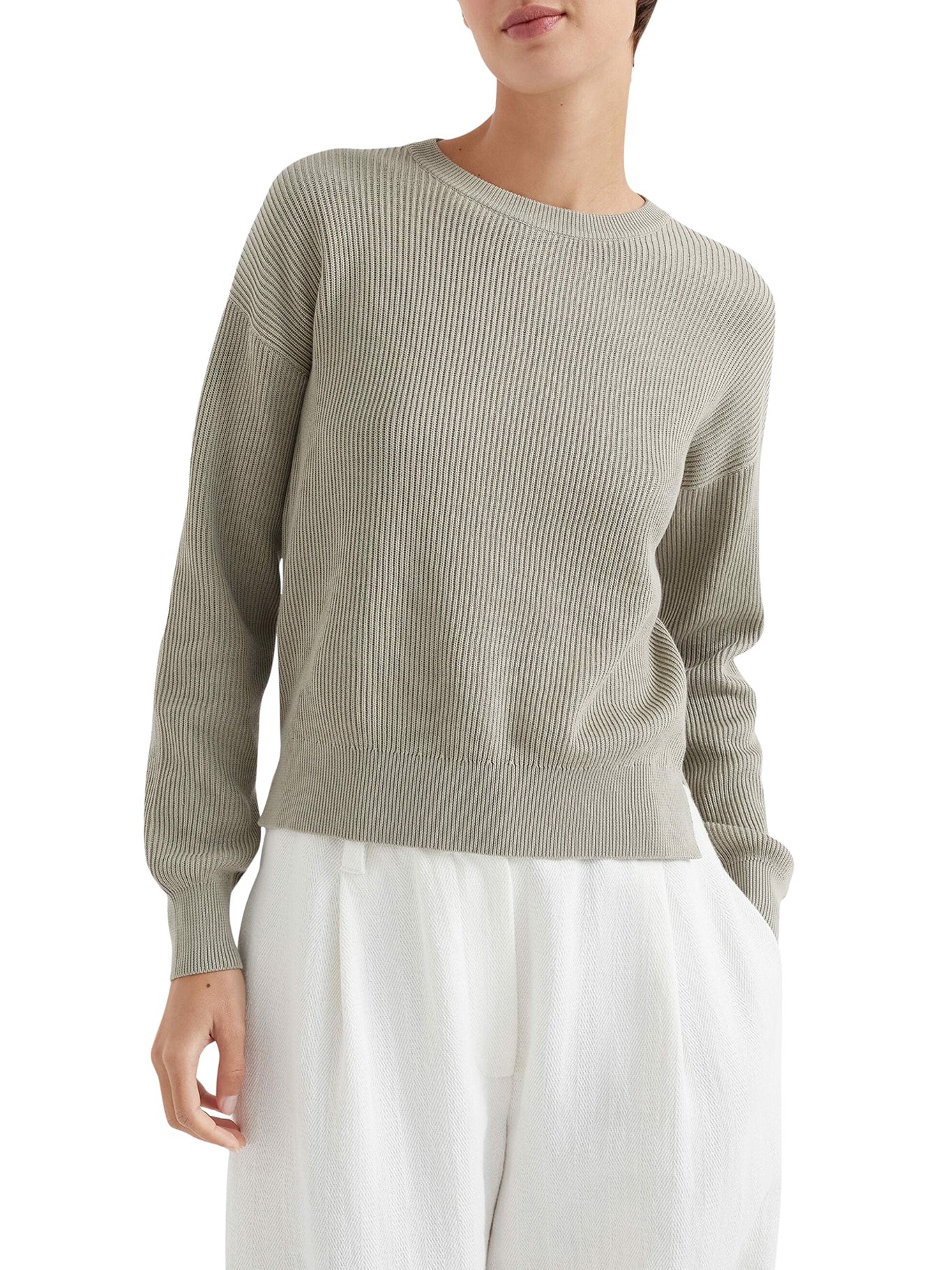 Textile knit pullover