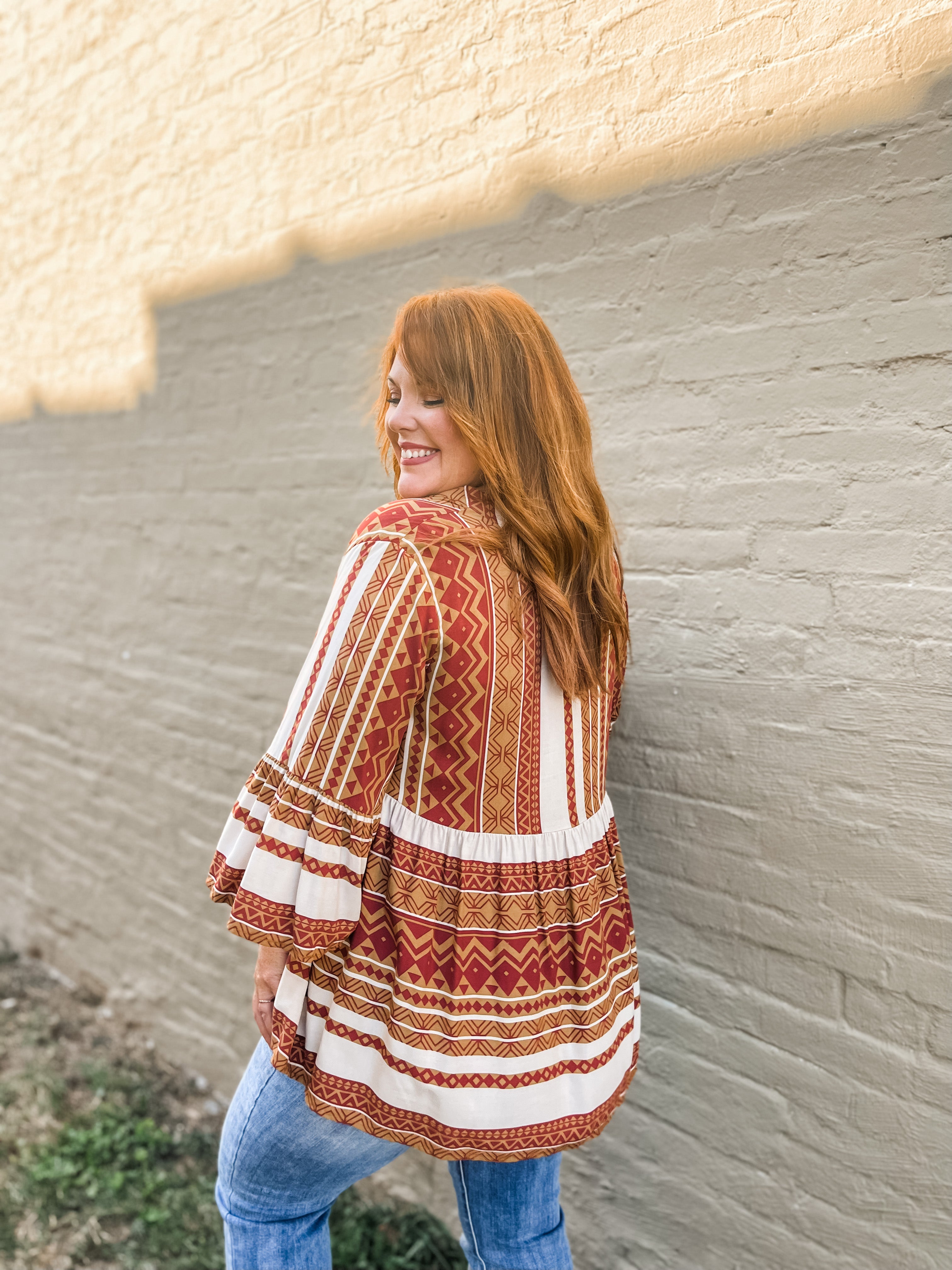 Thankful Aztec Tunic PLUS - Google SEO Friendly Result: Aztec Print Thankful Tunic Plus Size