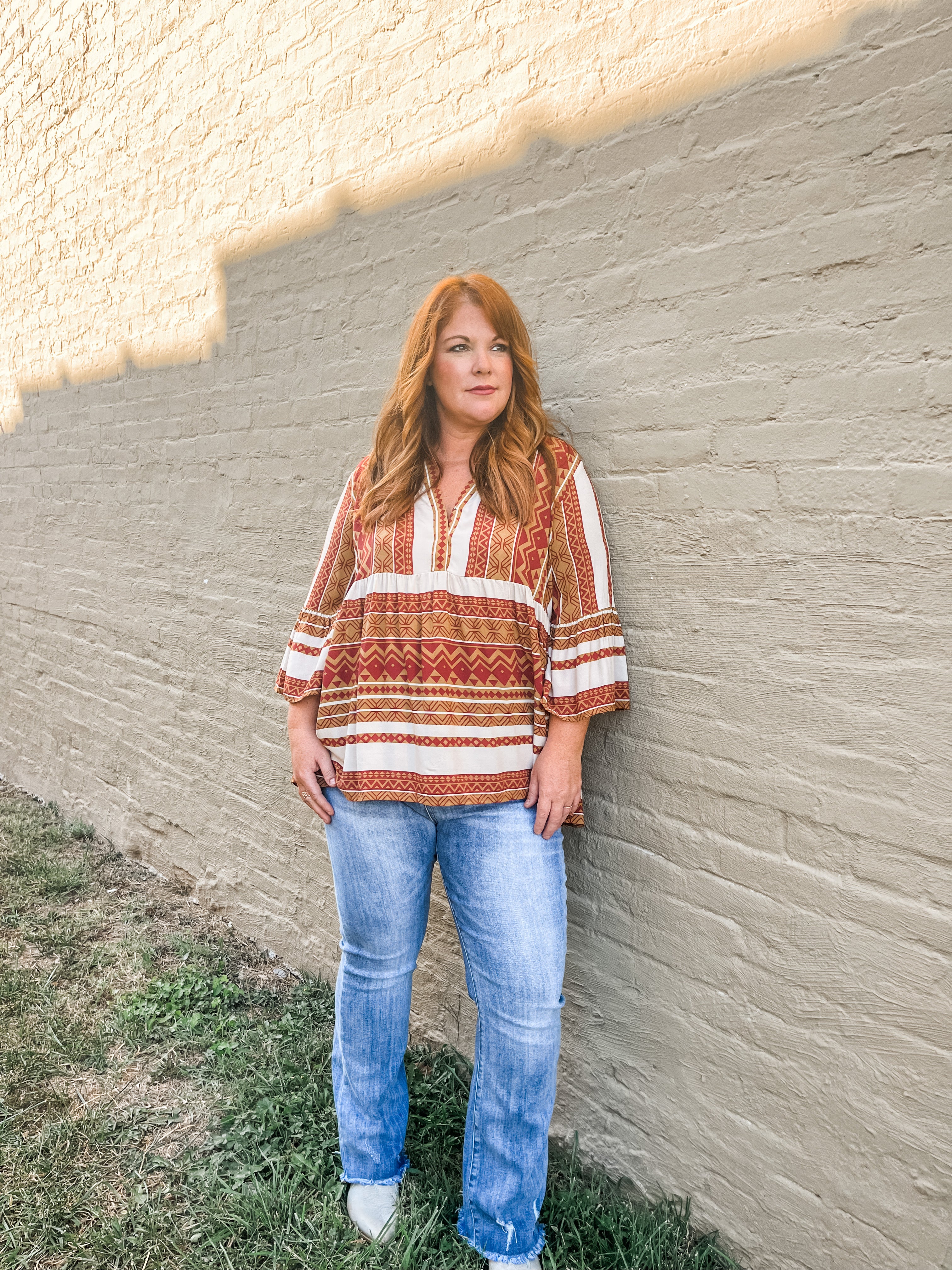 Thankful Aztec Tunic PLUS - Google SEO Friendly Result: Aztec Print Thankful Tunic Plus Size