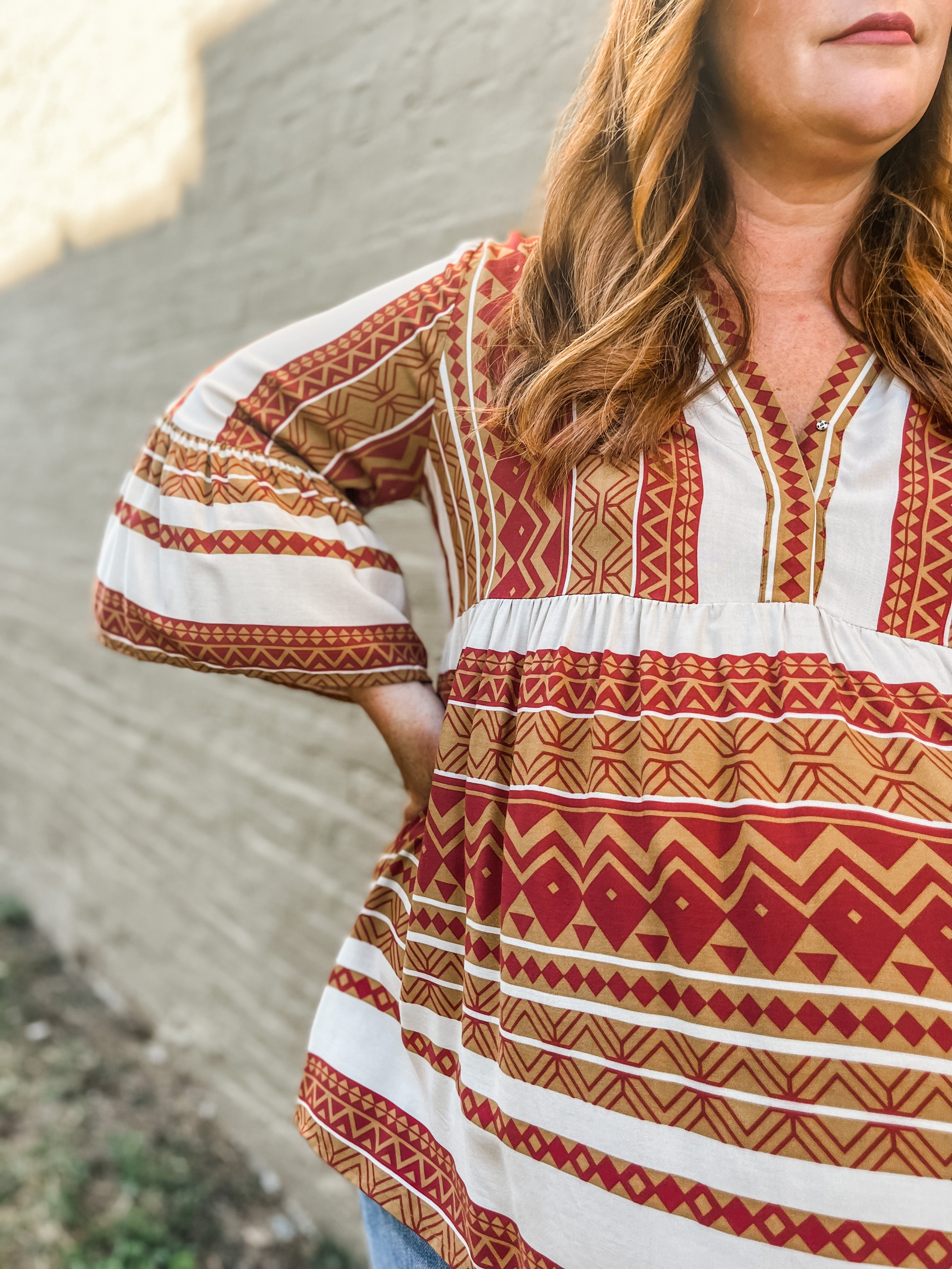 Thankful Aztec Tunic PLUS - Google SEO Friendly Result: Aztec Print Thankful Tunic Plus Size