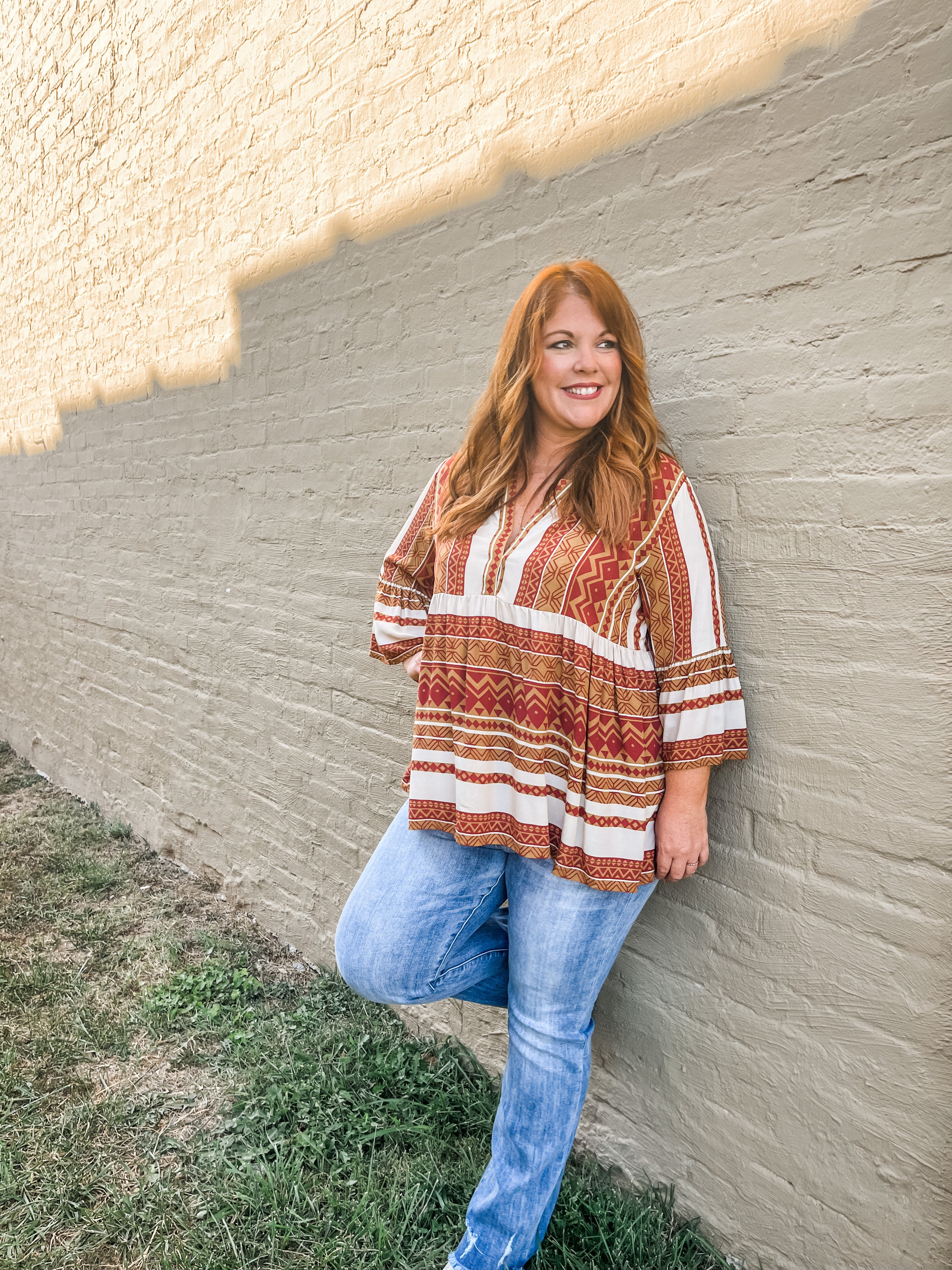 Thankful Aztec Tunic PLUS - Google SEO Friendly Result: Aztec Print Thankful Tunic Plus Size