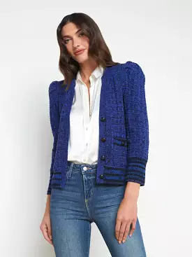 The Agency - Jenni Cardigan - Blue/Black Multi