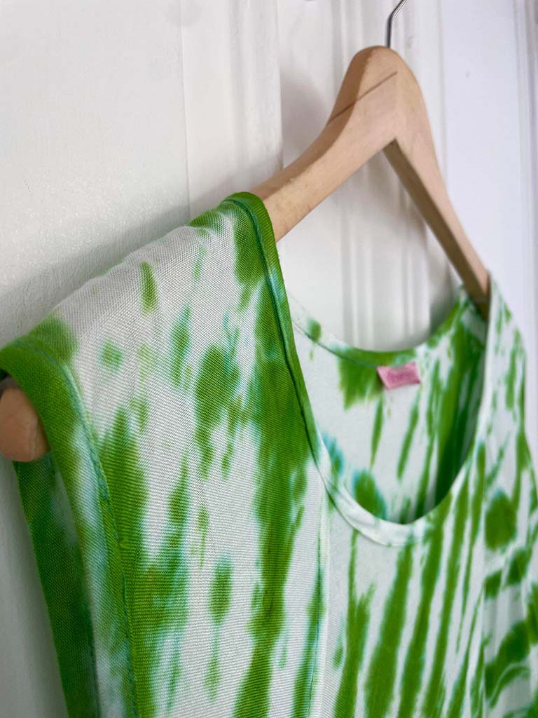 Tie Dye Sleeveless Tunic - Apple | Buy Now