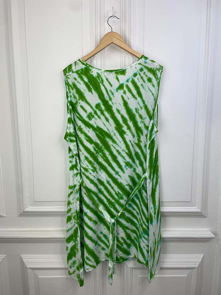 Tie Dye Sleeveless Tunic - Apple | Buy Now