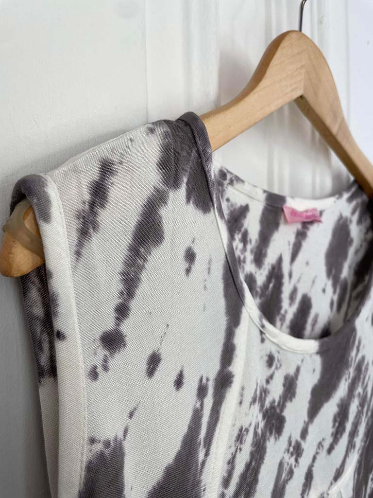 Tie Dye Sleeveless Tunic - Mink | Top Result: Mink Tie Dye Sleeveless Tunic.