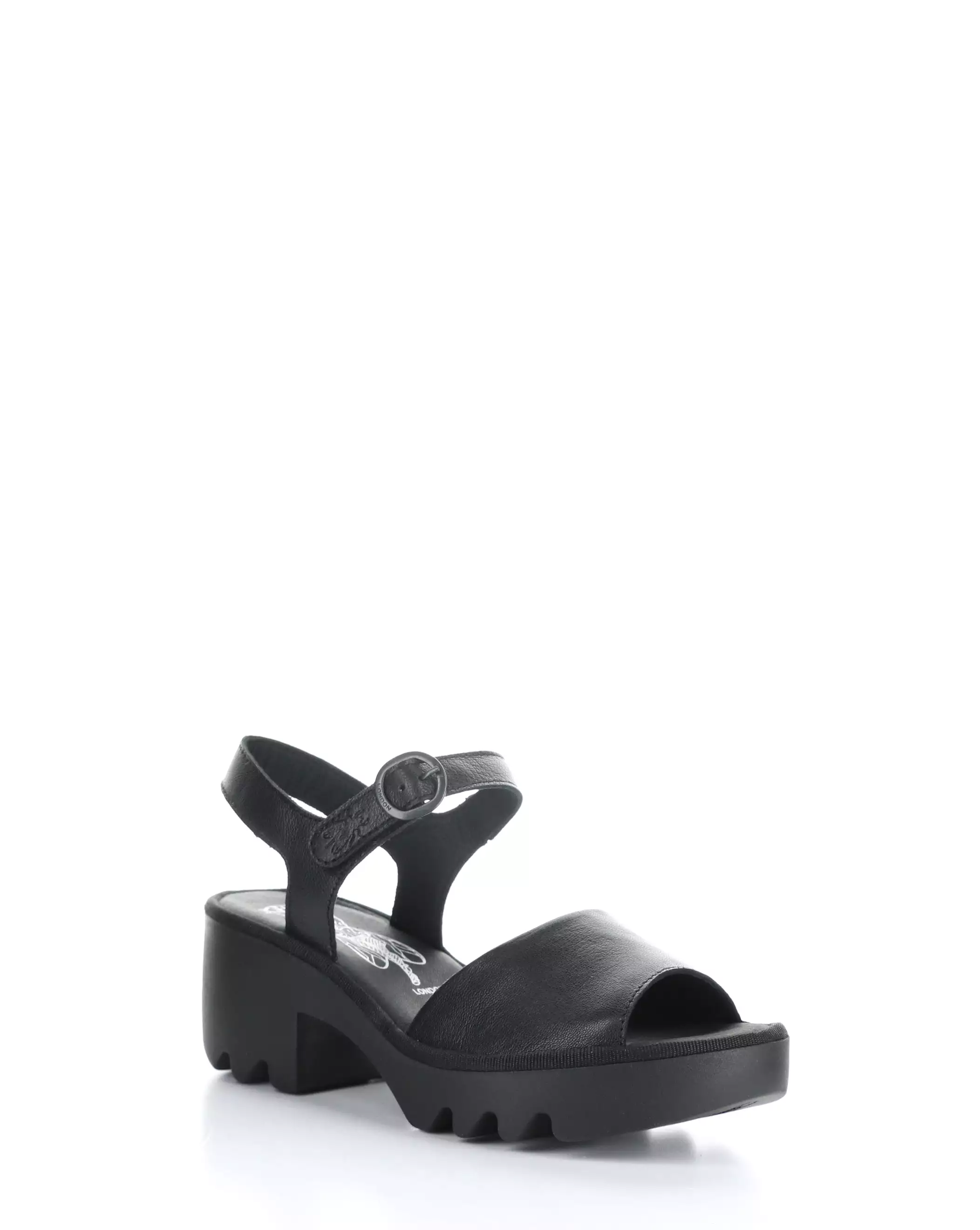 TULL503FLY 000 BLACK Adjustable Strap Sandals