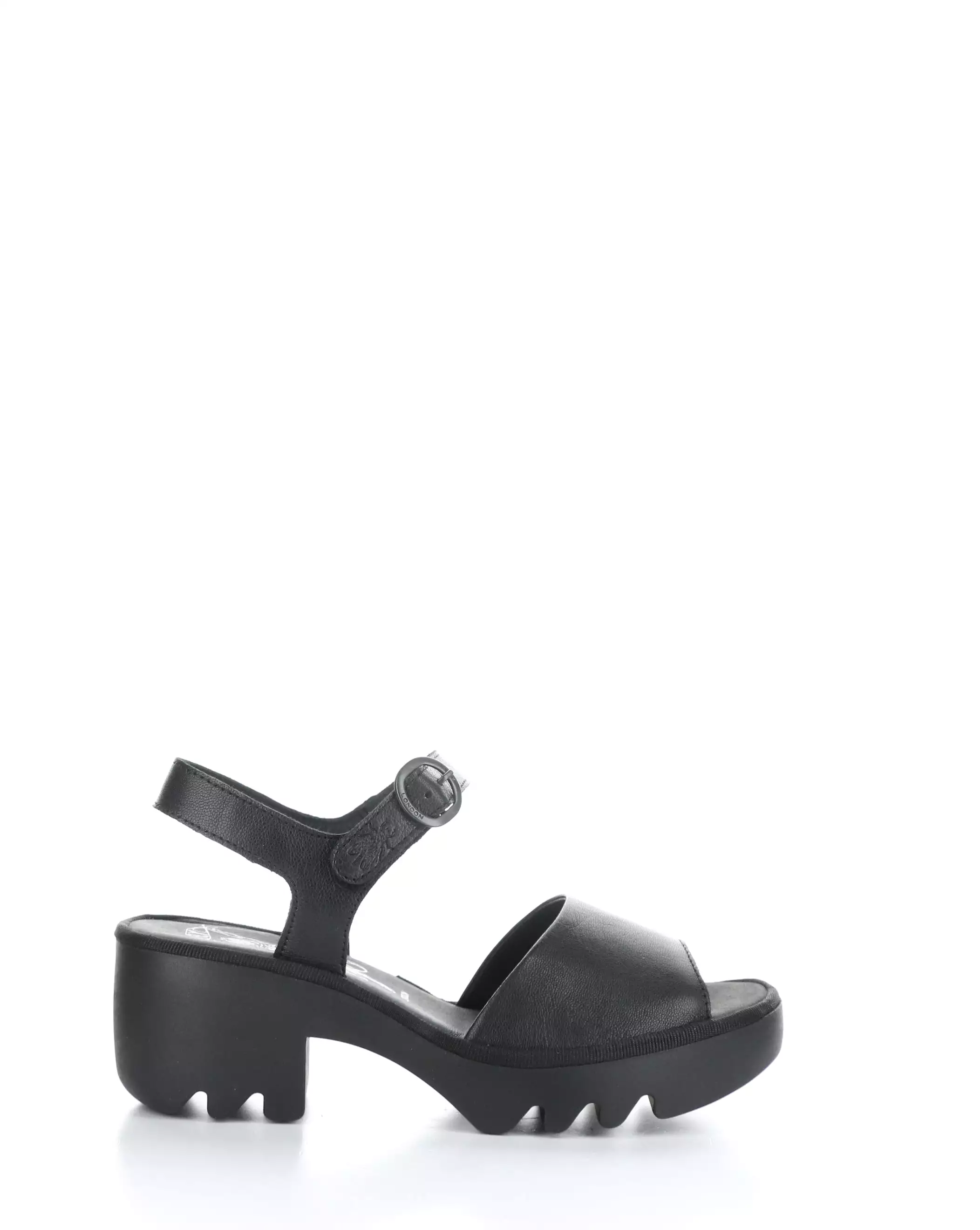 TULL503FLY 000 BLACK Adjustable Strap Sandals