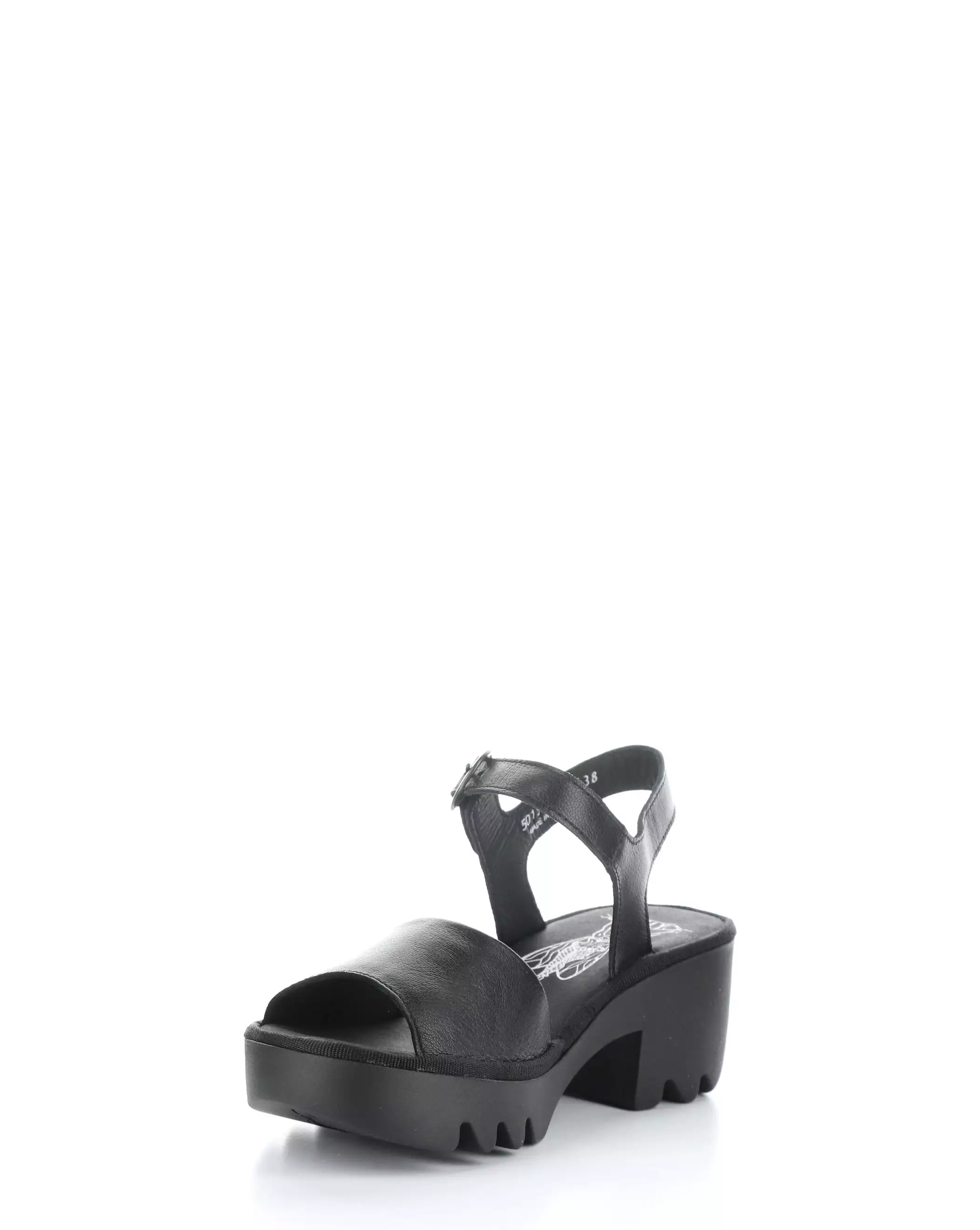 TULL503FLY 000 BLACK Adjustable Strap Sandals