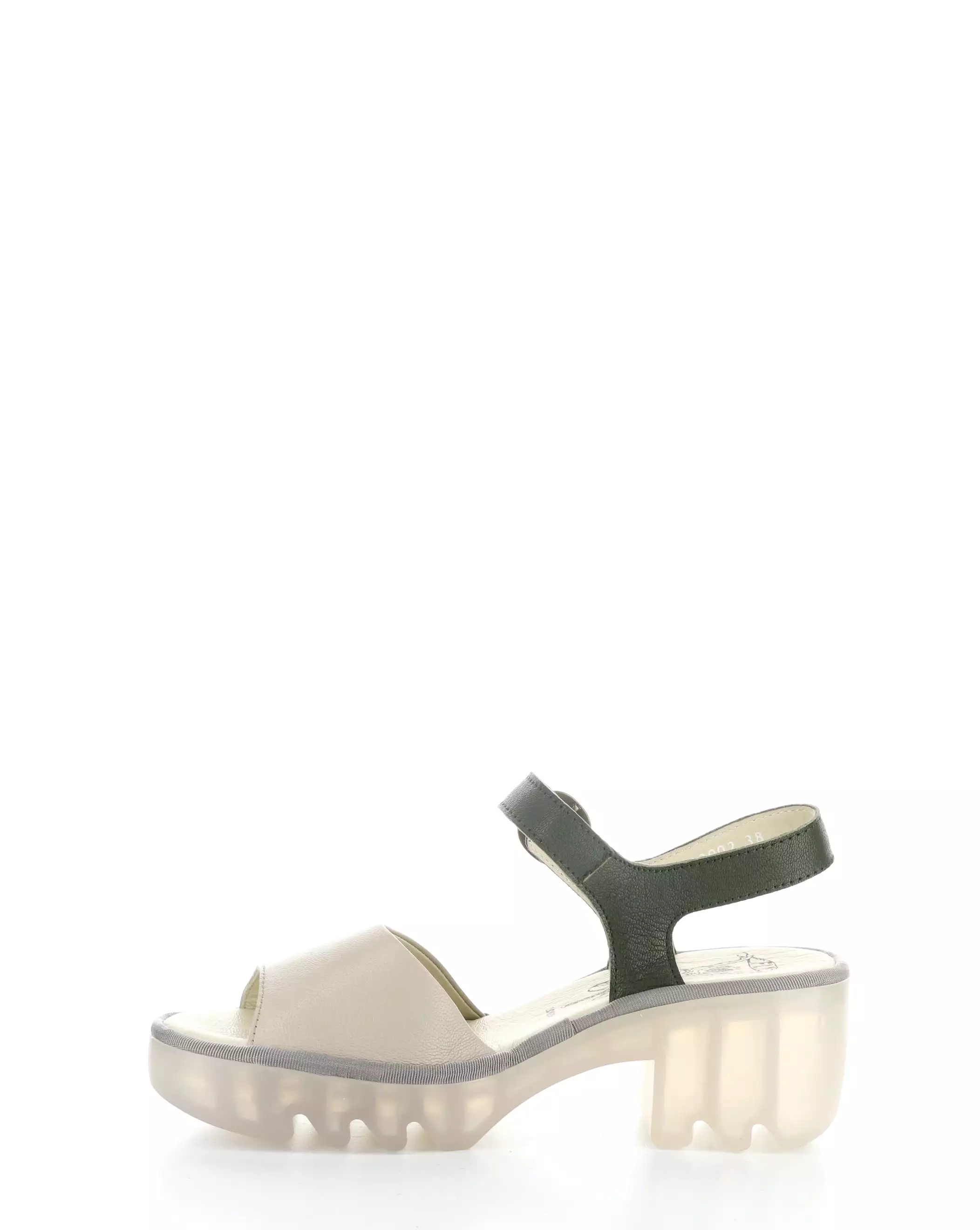 TULL503FLY 002 Taupe Khaki Velcro Sandals