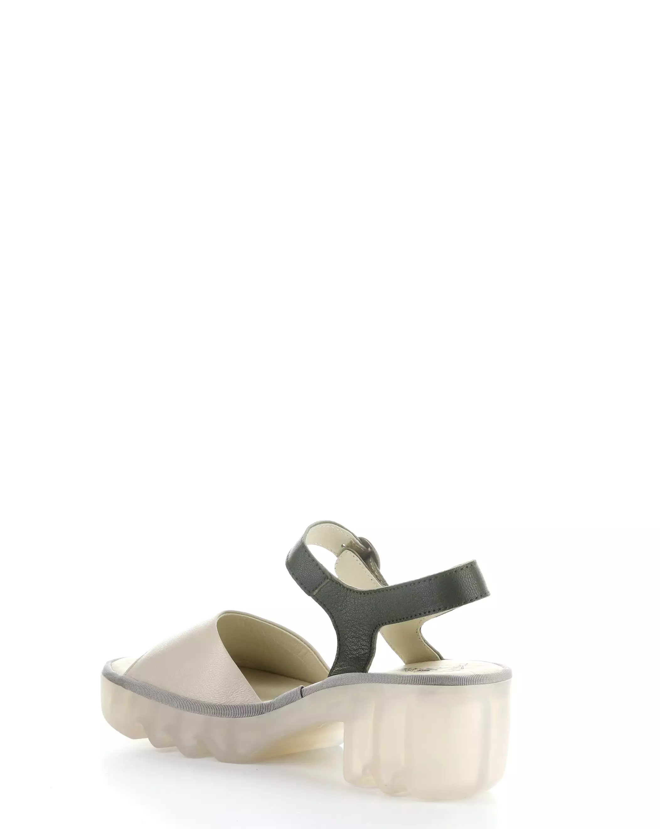 TULL503FLY 002 Taupe Khaki Velcro Sandals