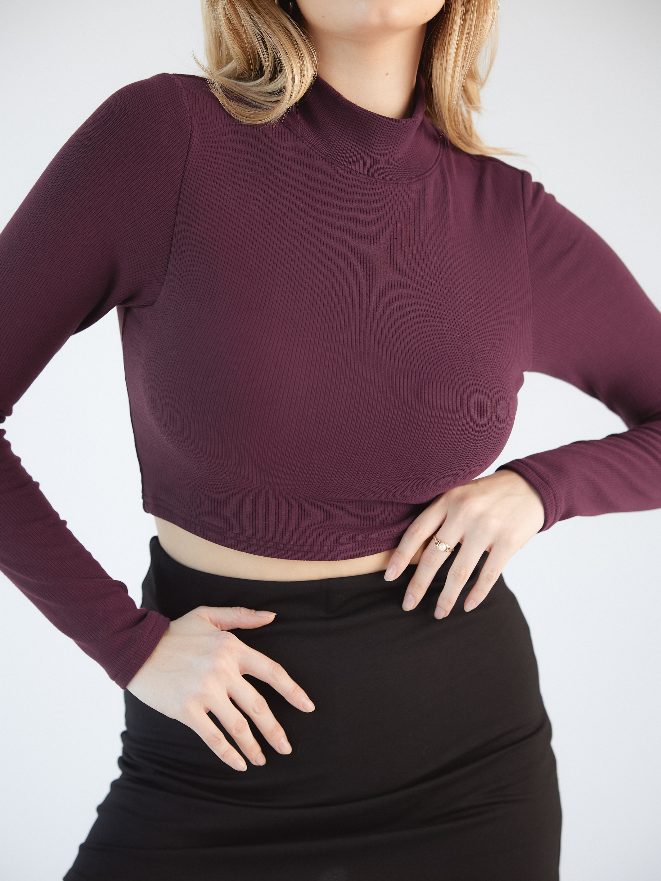 Turtleneck Long Sleeve Brami - Shop Now