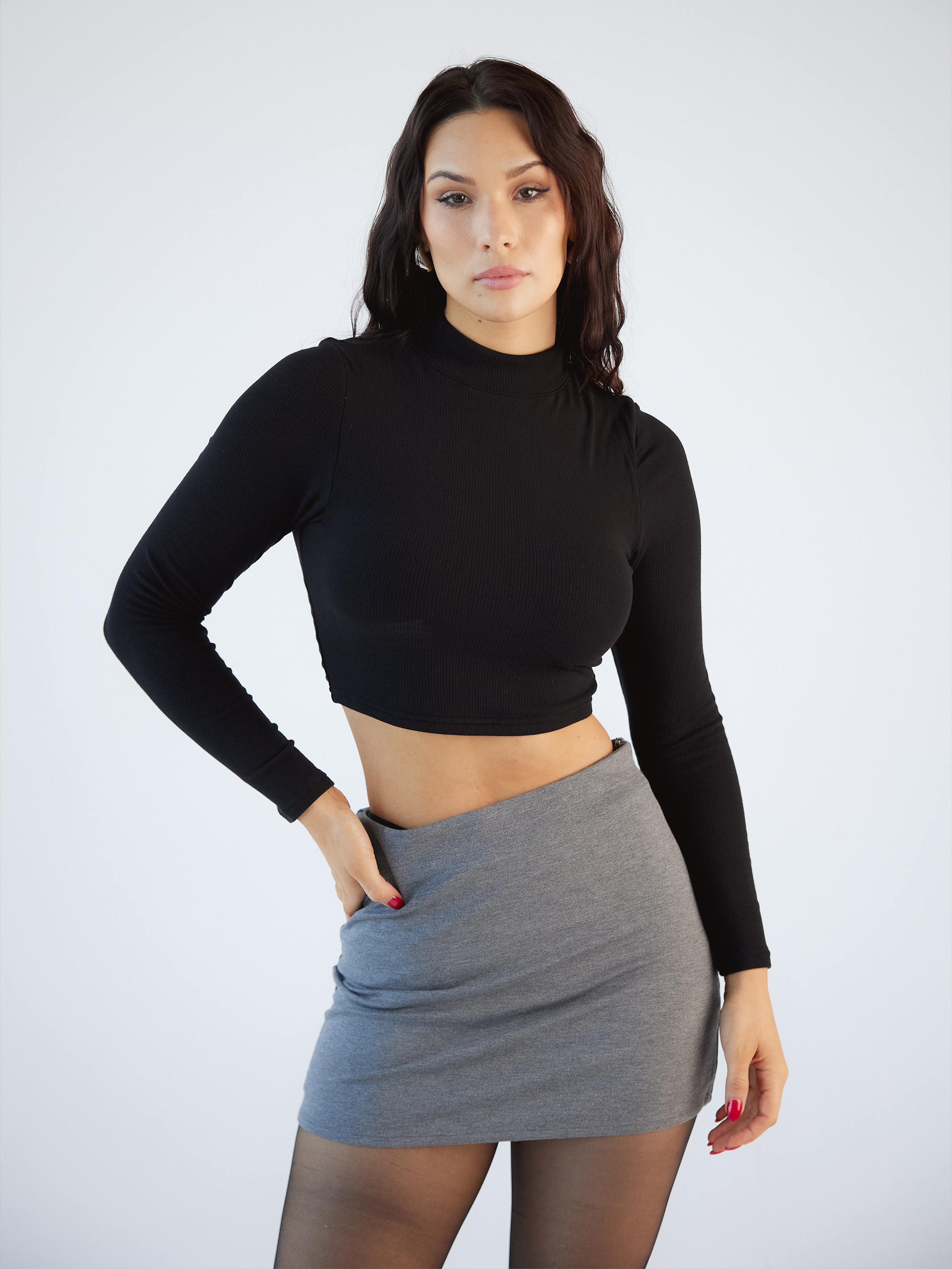 Turtleneck Long Sleeve Brami - Shop Now