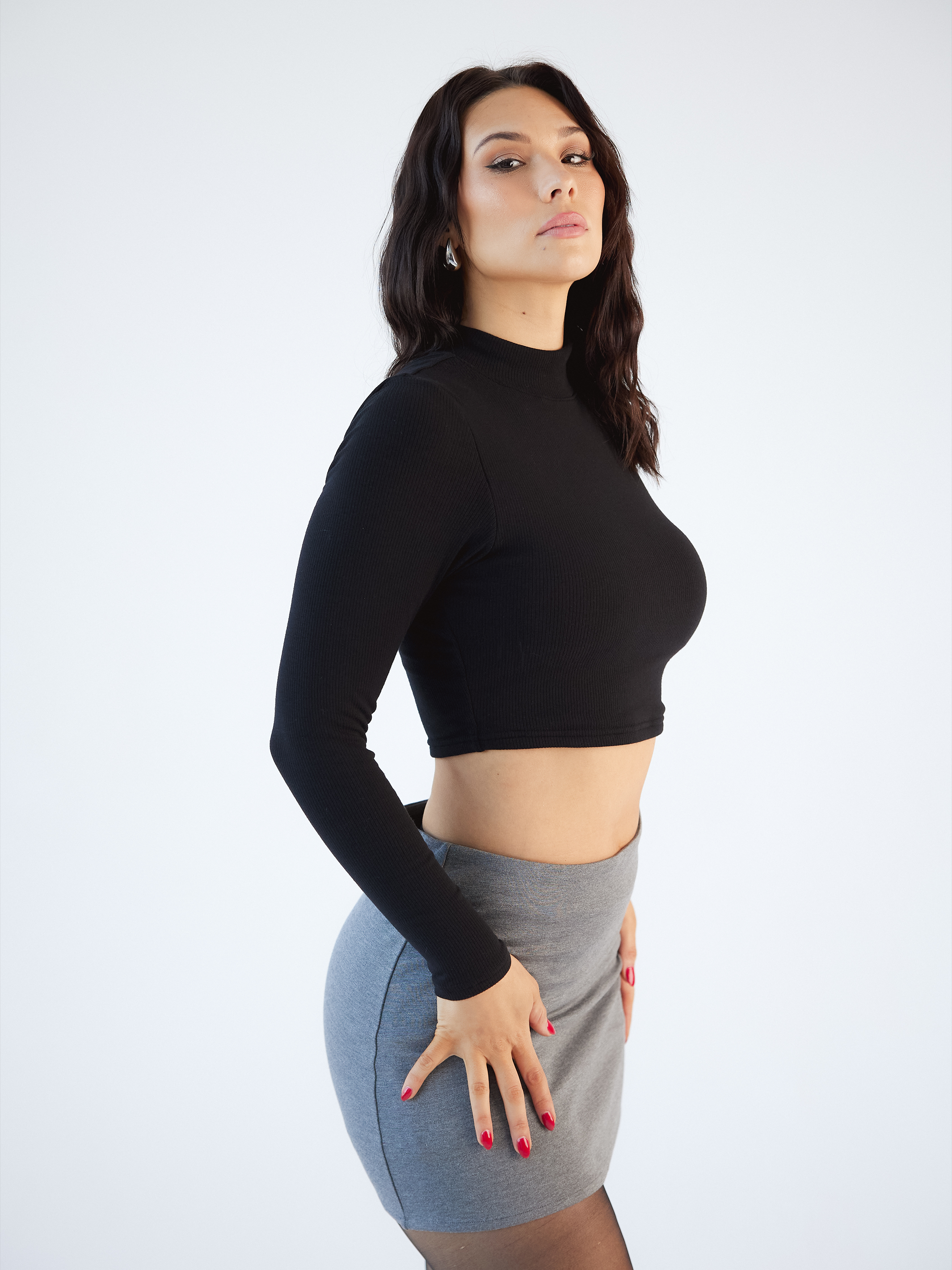 Turtleneck Long Sleeve Brami - Shop Now