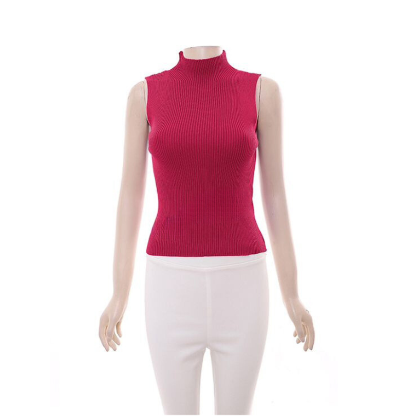 Turtleneck Sleeveless Top - Google SEO friendly result: Sleeveless Turtleneck