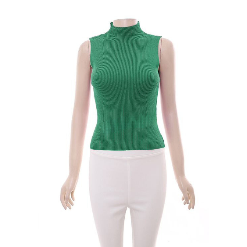 Turtleneck Sleeveless Top - Google SEO friendly result: Sleeveless Turtleneck