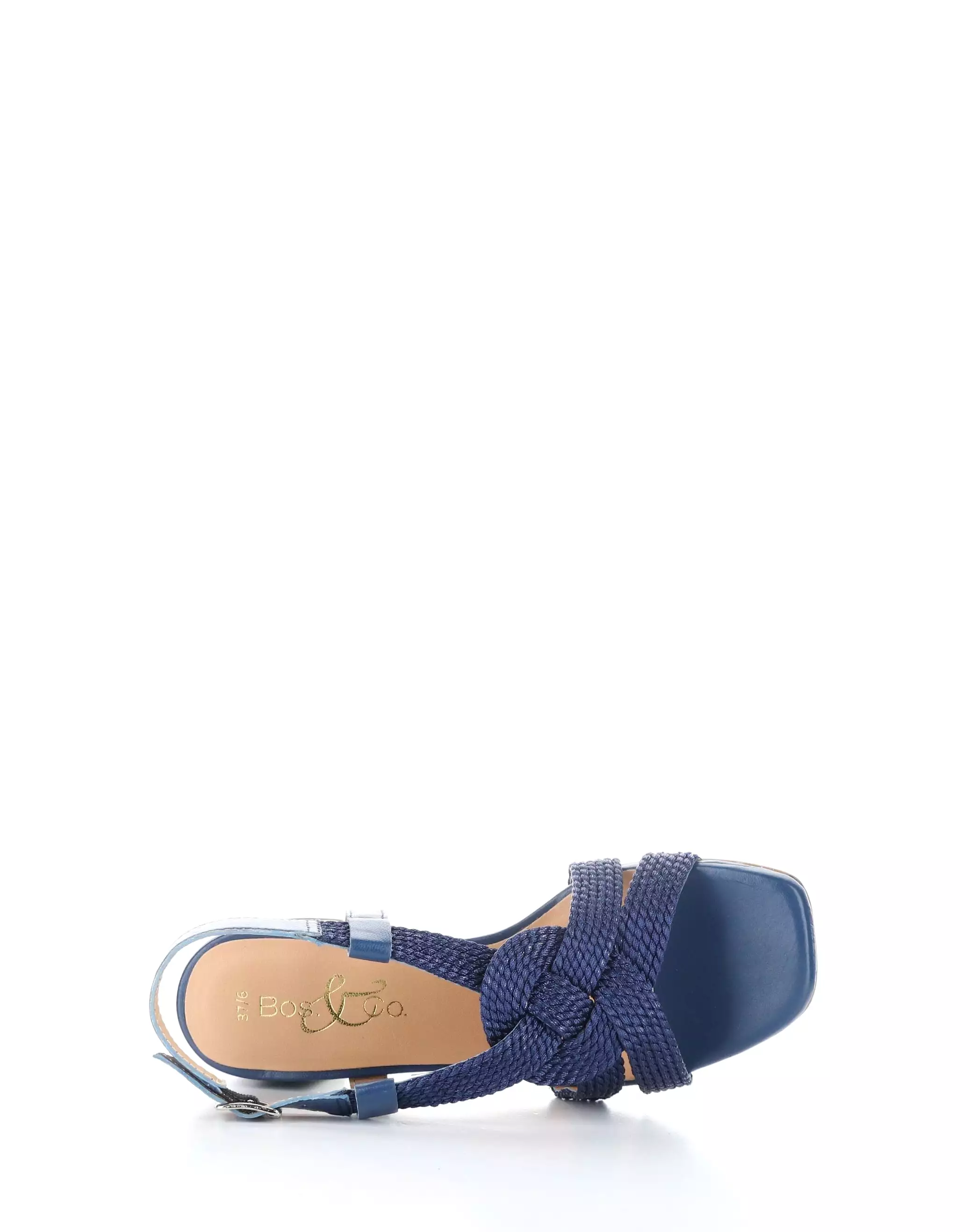 UPBEAT NAVY Buckle Sandals - Best Navy Buckle Sandals for a Cheerful Look.