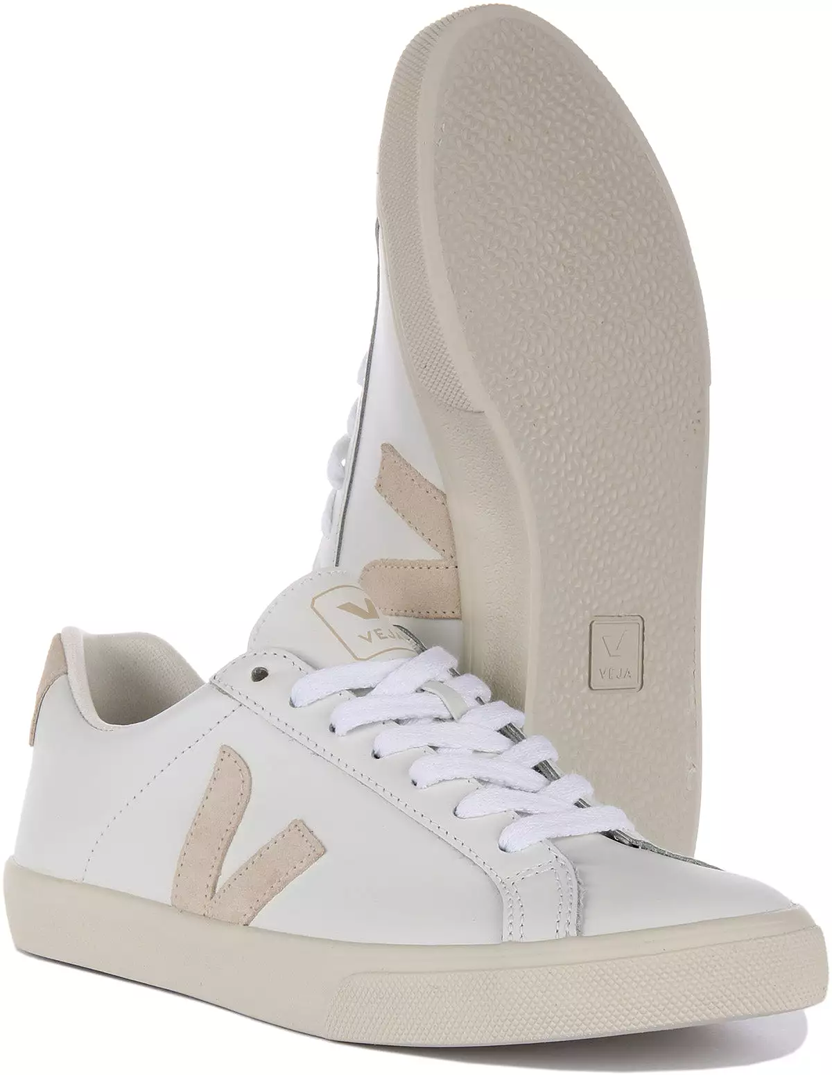 Veja Esplar white beige men's logo - buy now