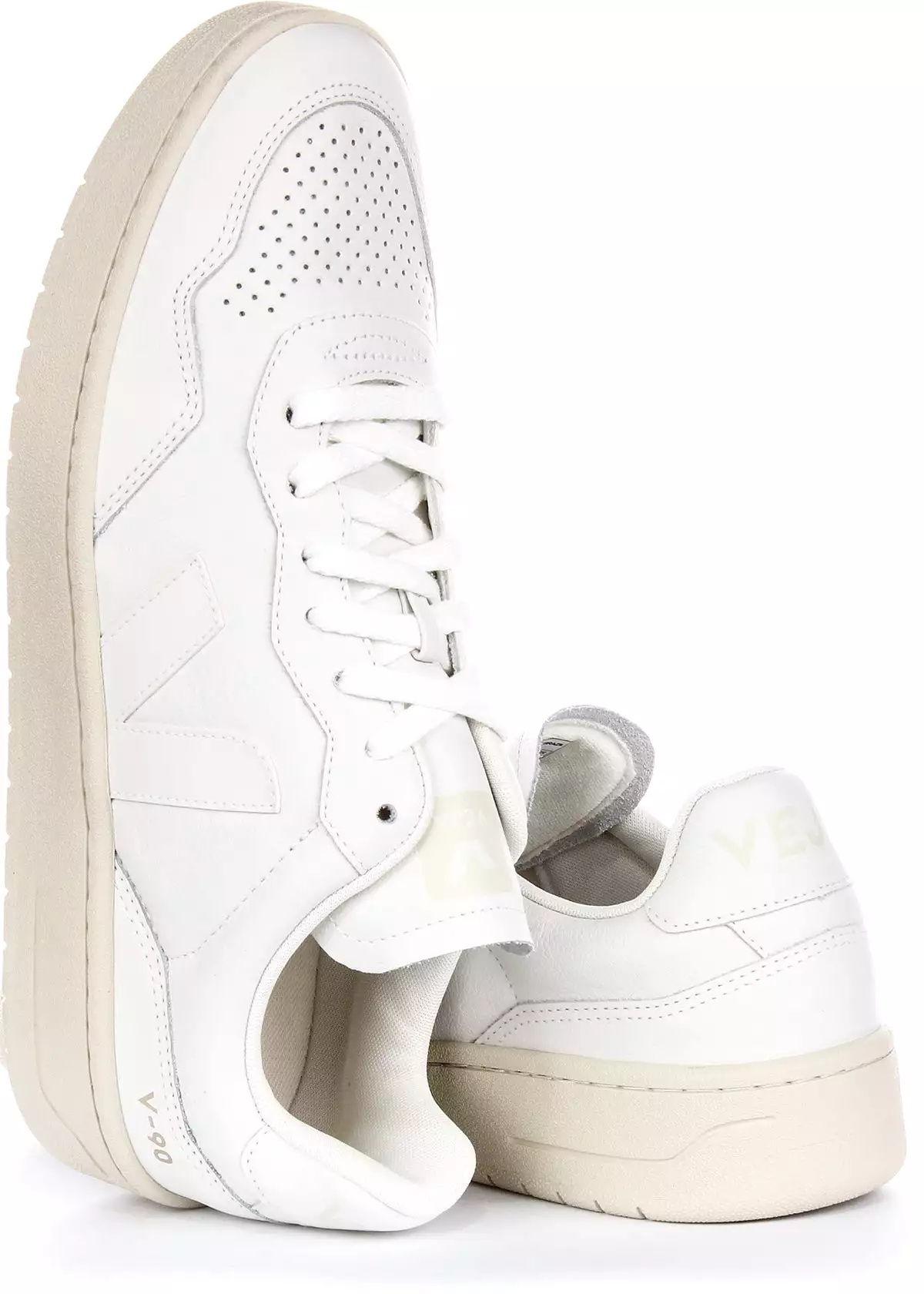 Veja V 90 Off White Leather Men's Sneakers