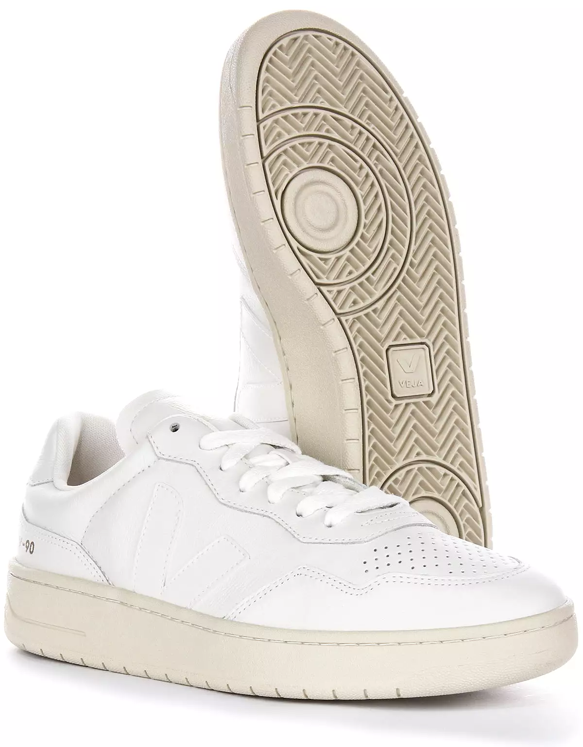 Veja V 90 Off White Leather Men's Sneakers